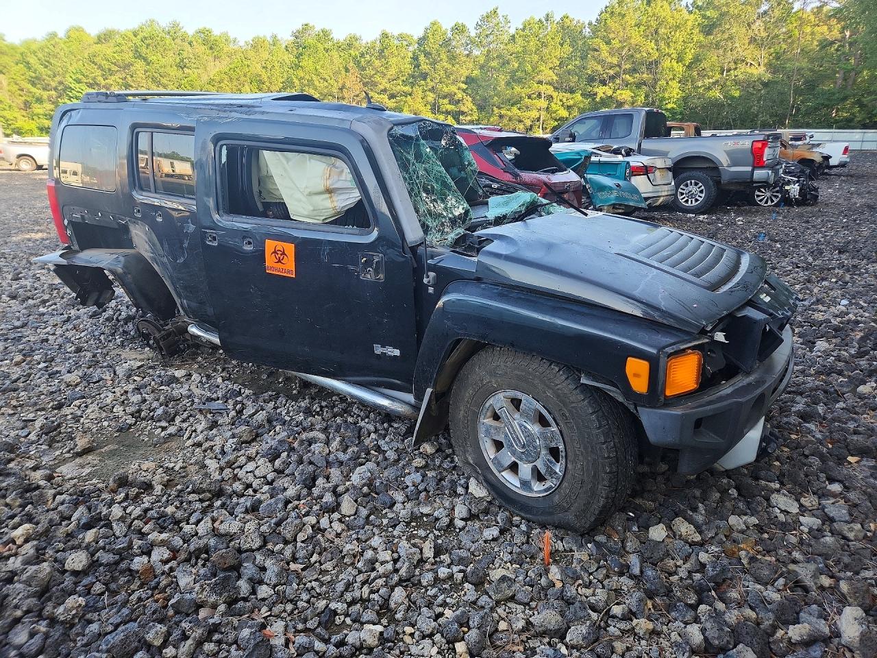 2009 Hummer H3 Black vin: 5GTEN13EX98105141