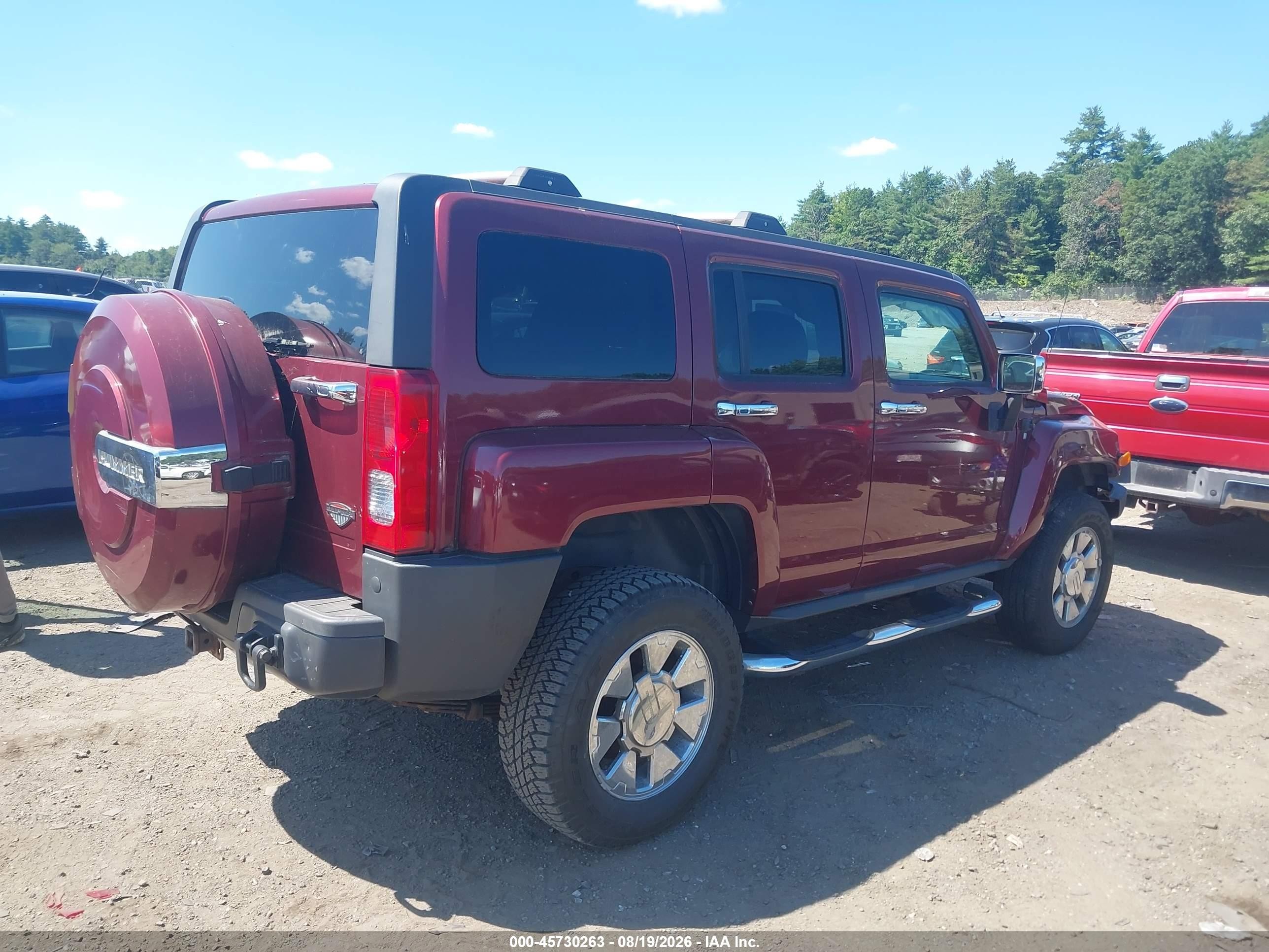 2008 Hummer H3 Suv Alpha Red vin: 5GTEN13L588152087