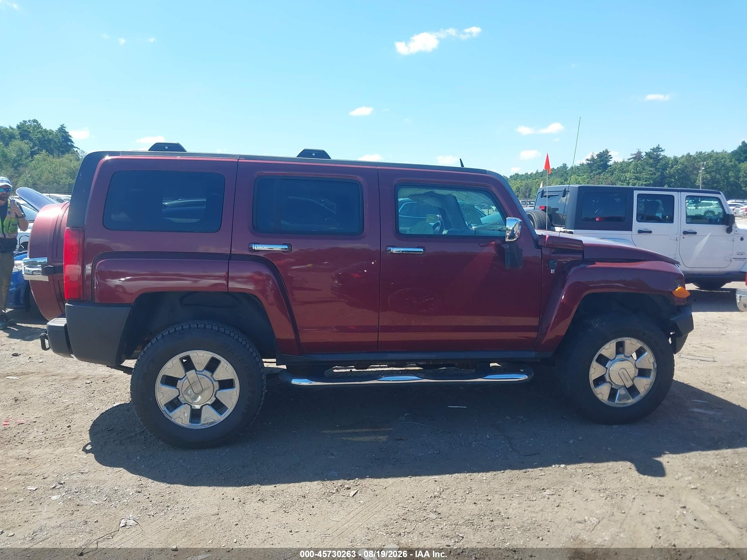 2008 Hummer H3 Suv Alpha Red vin: 5GTEN13L588152087