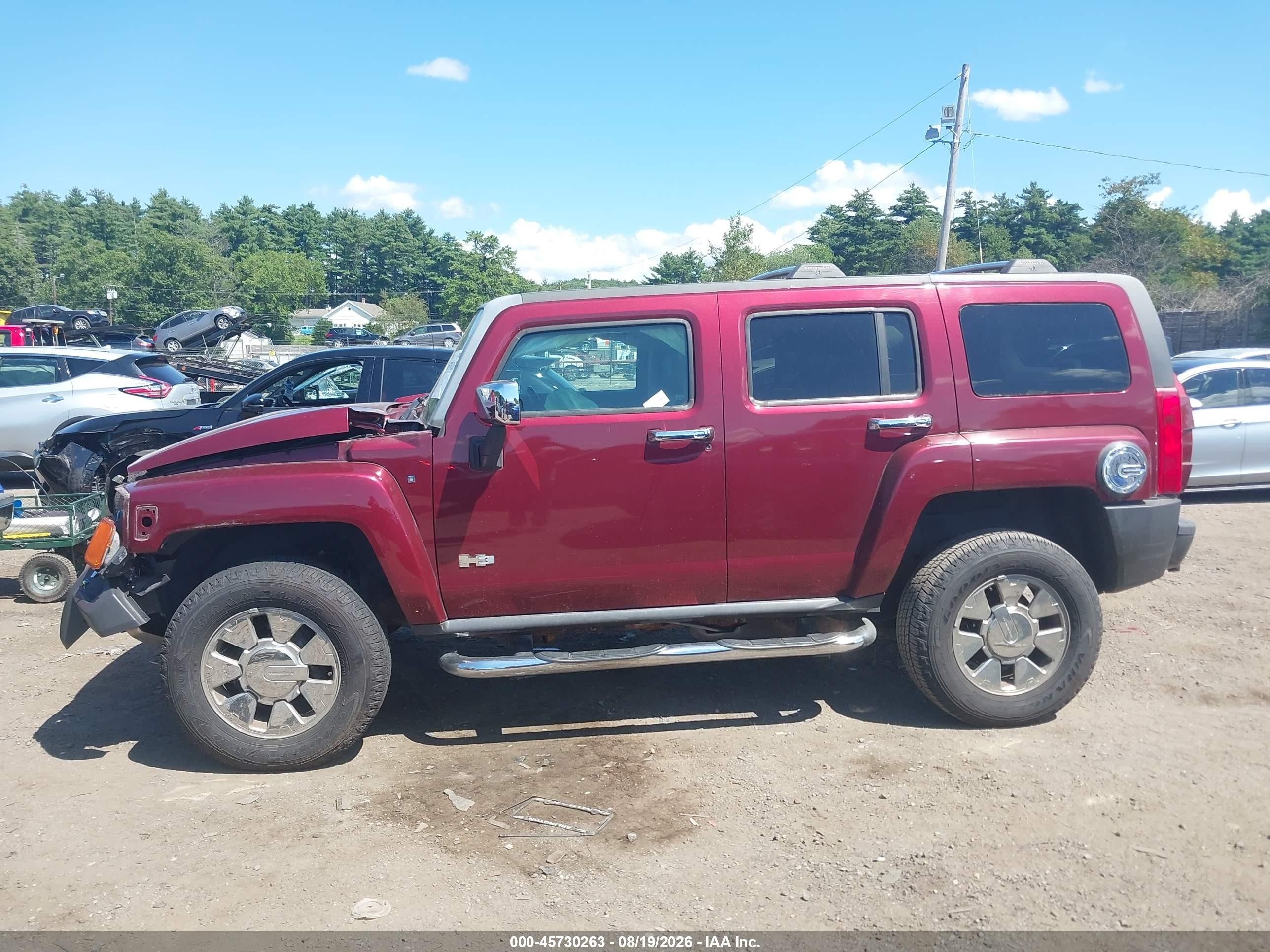 2008 Hummer H3 Suv Alpha Red vin: 5GTEN13L588152087