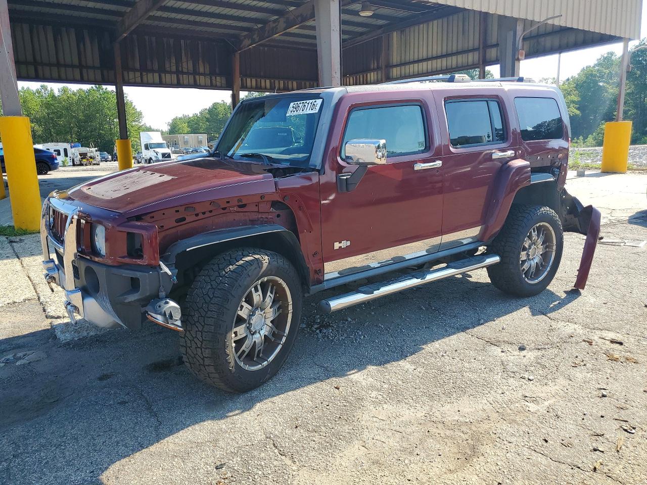 2008 Hummer H3 Alpha Burgundy vin: 5GTEN13L588179189
