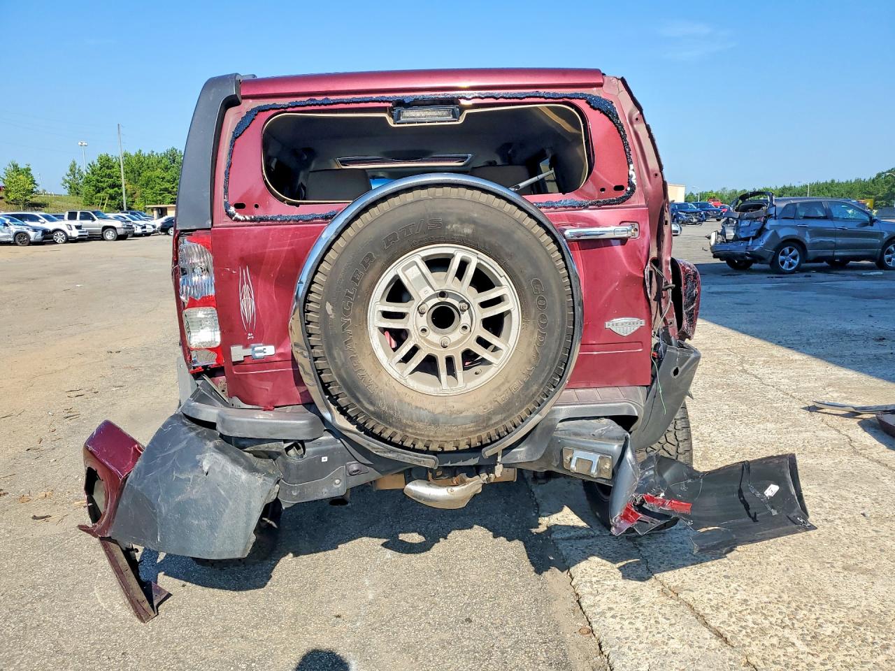 2008 Hummer H3 Alpha Burgundy vin: 5GTEN13L588179189