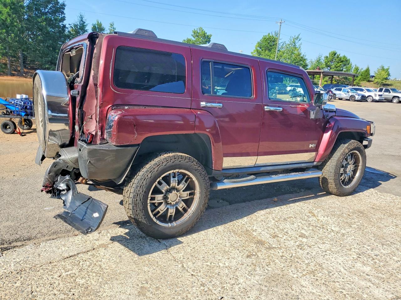 2008 Hummer H3 Alpha Burgundy vin: 5GTEN13L588179189
