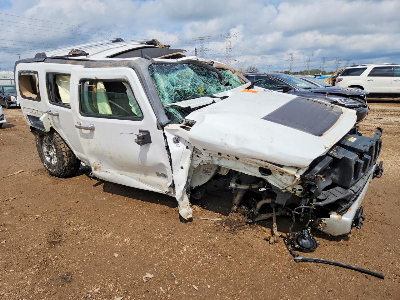 2008 Hummer H3 Alpha White vin: 5GTEN13L788174348
