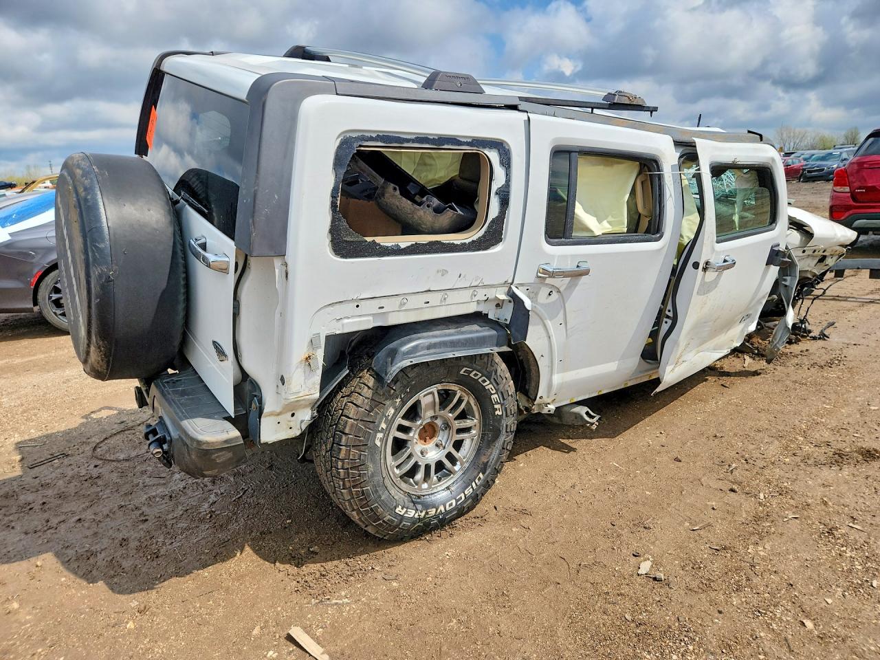 2008 Hummer H3 Alpha White vin: 5GTEN13L788174348
