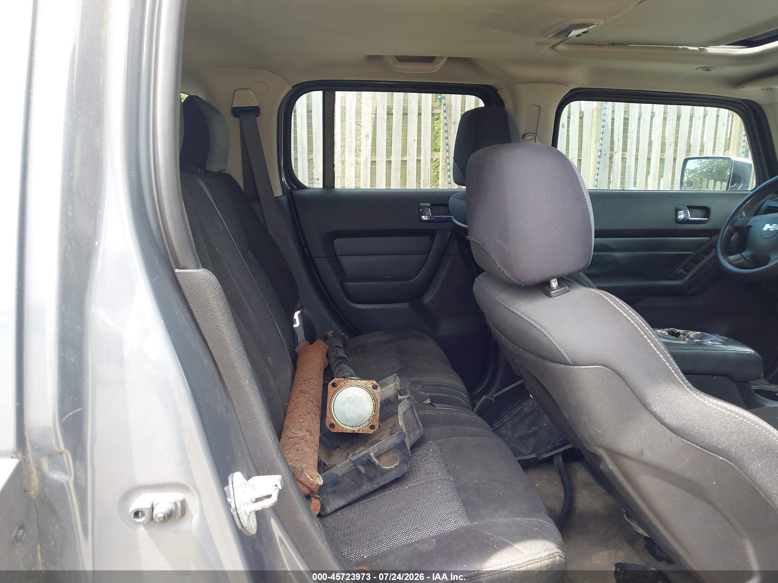 2008 Hummer H3 Suv   Gray vin: 5GTEN33EX88187219