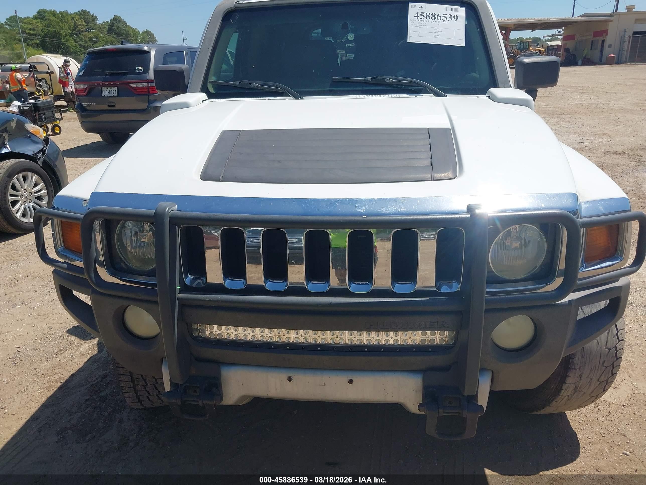 2008 Hummer H3 Suv Luxury White vin: 5GTEN43E288193957