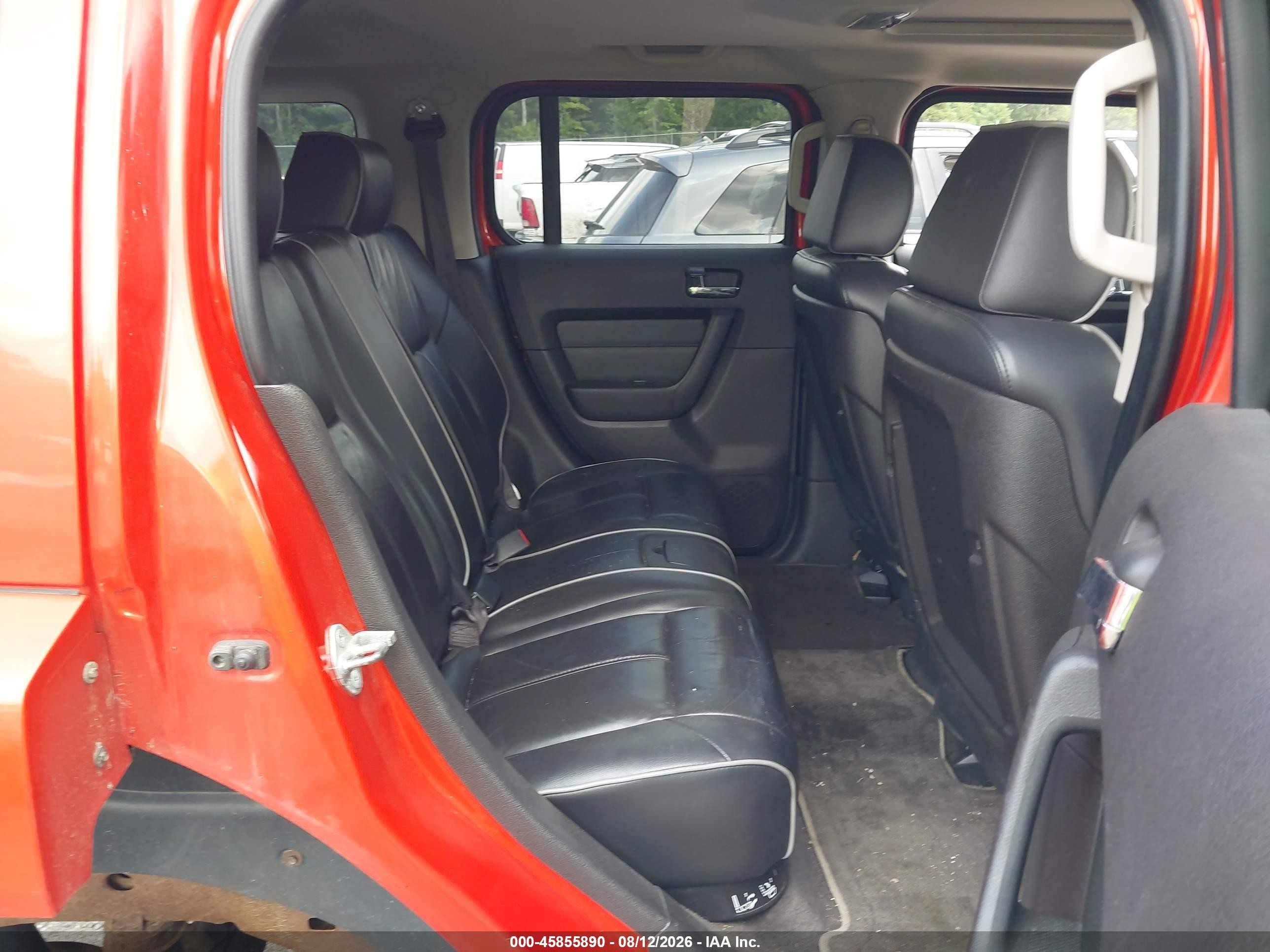 2008 Hummer H3 Suv Luxury Red vin: 5GTEN43E388230644