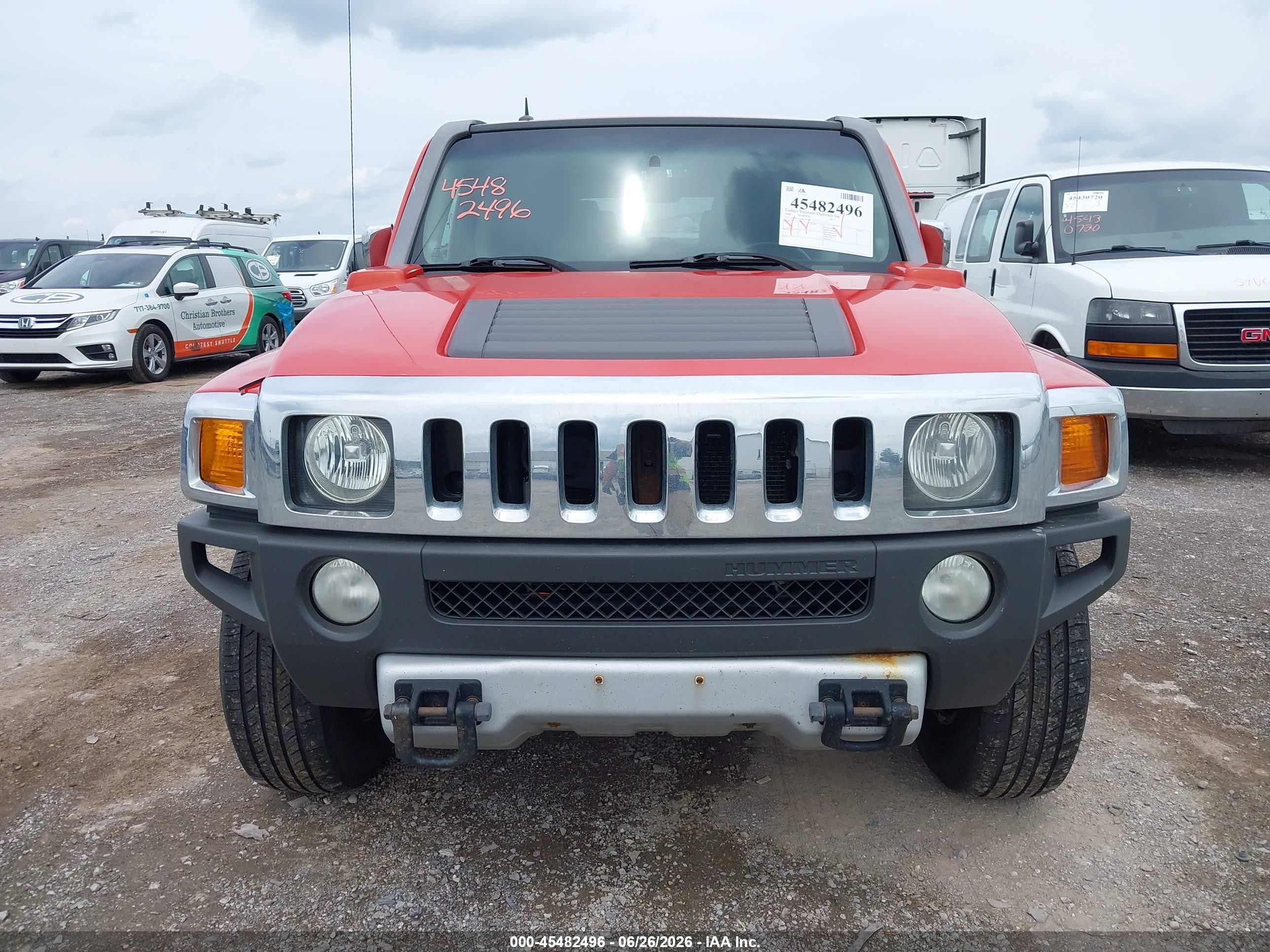 2008 Hummer H3 Suv Luxury Orange vin: 5GTEN43EX88231127