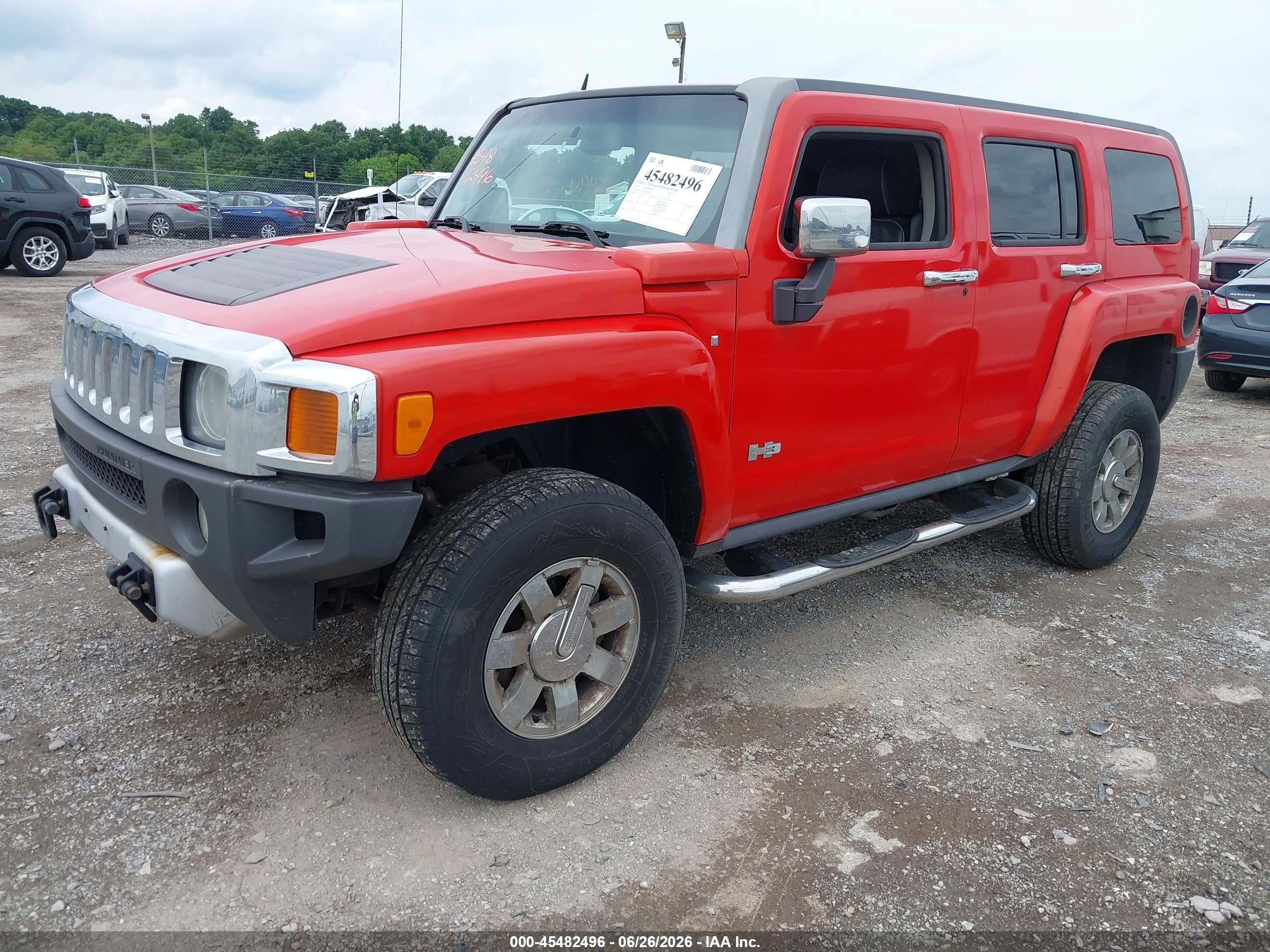 2008 Hummer H3 Suv Luxury Orange vin: 5GTEN43EX88231127