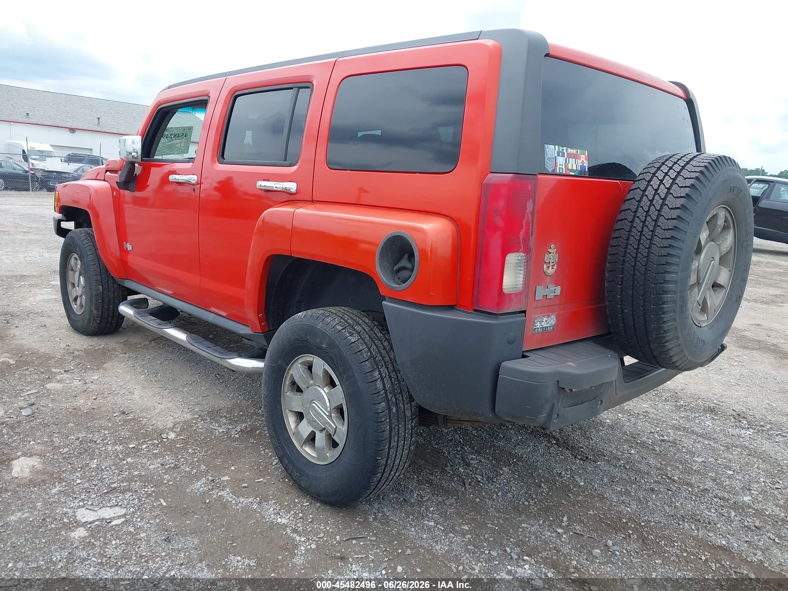 2008 Hummer H3 Suv Luxury Orange vin: 5GTEN43EX88231127