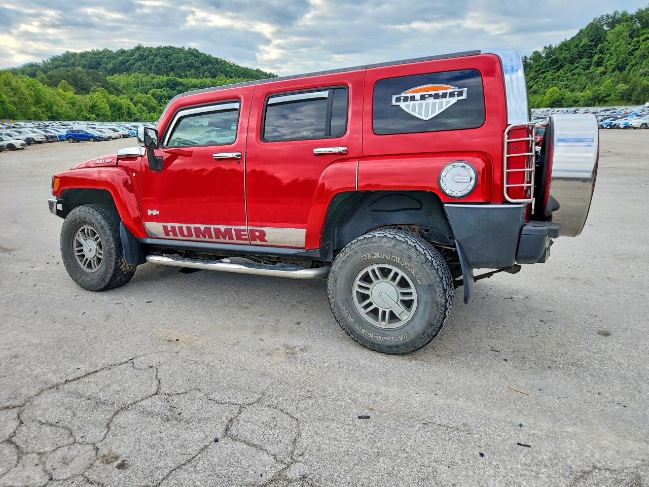 2008 Hummer H3 Alpha Red vin: 5GTEN63L288190874