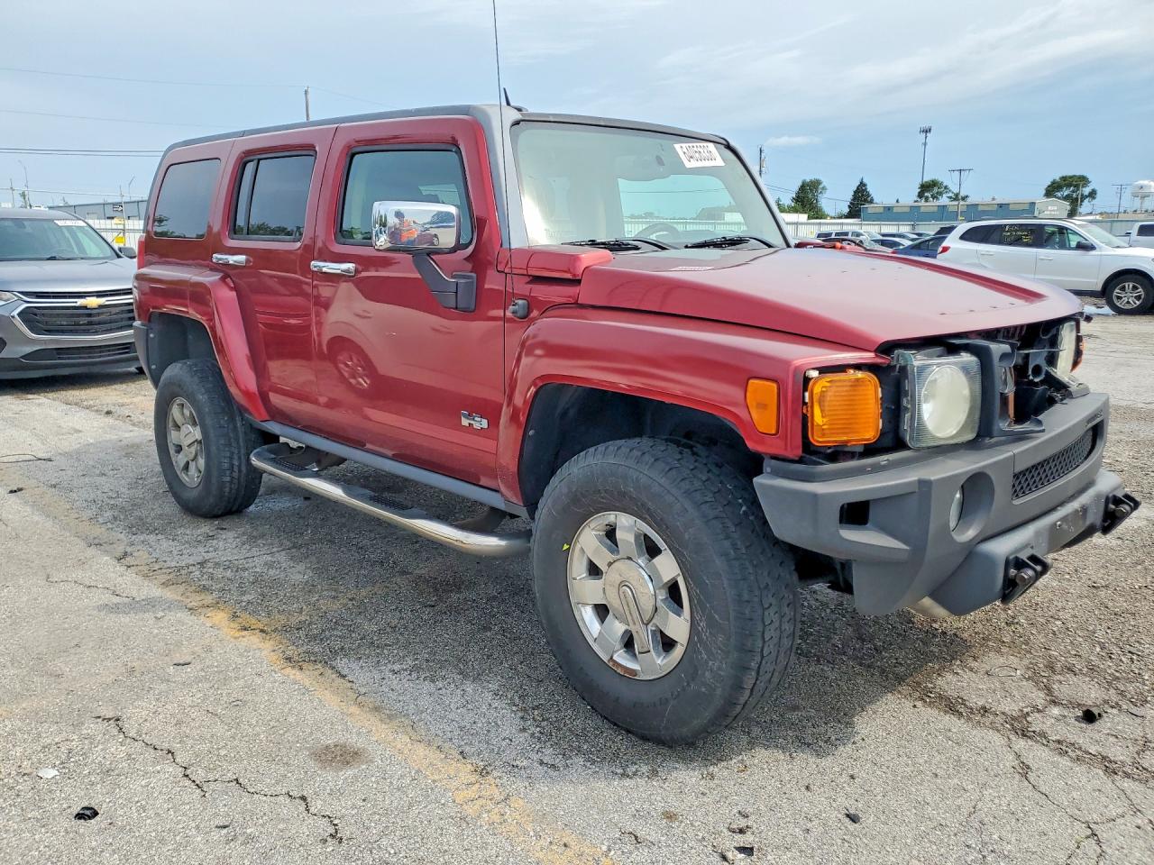 2010 Hummer H3 Burgundy vin: 5GTMNGEE7A8119000