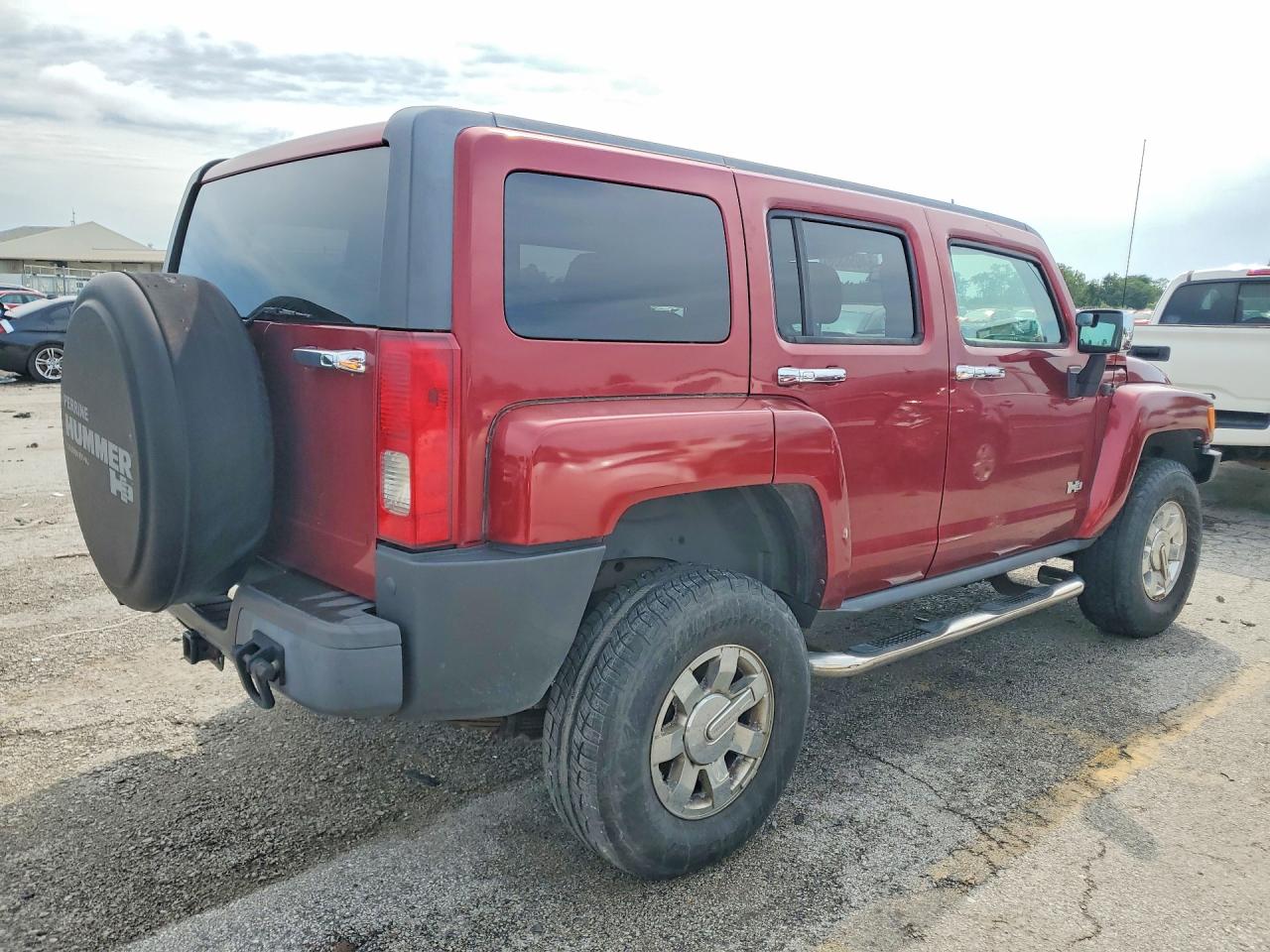 2010 Hummer H3 Burgundy vin: 5GTMNGEE7A8119000