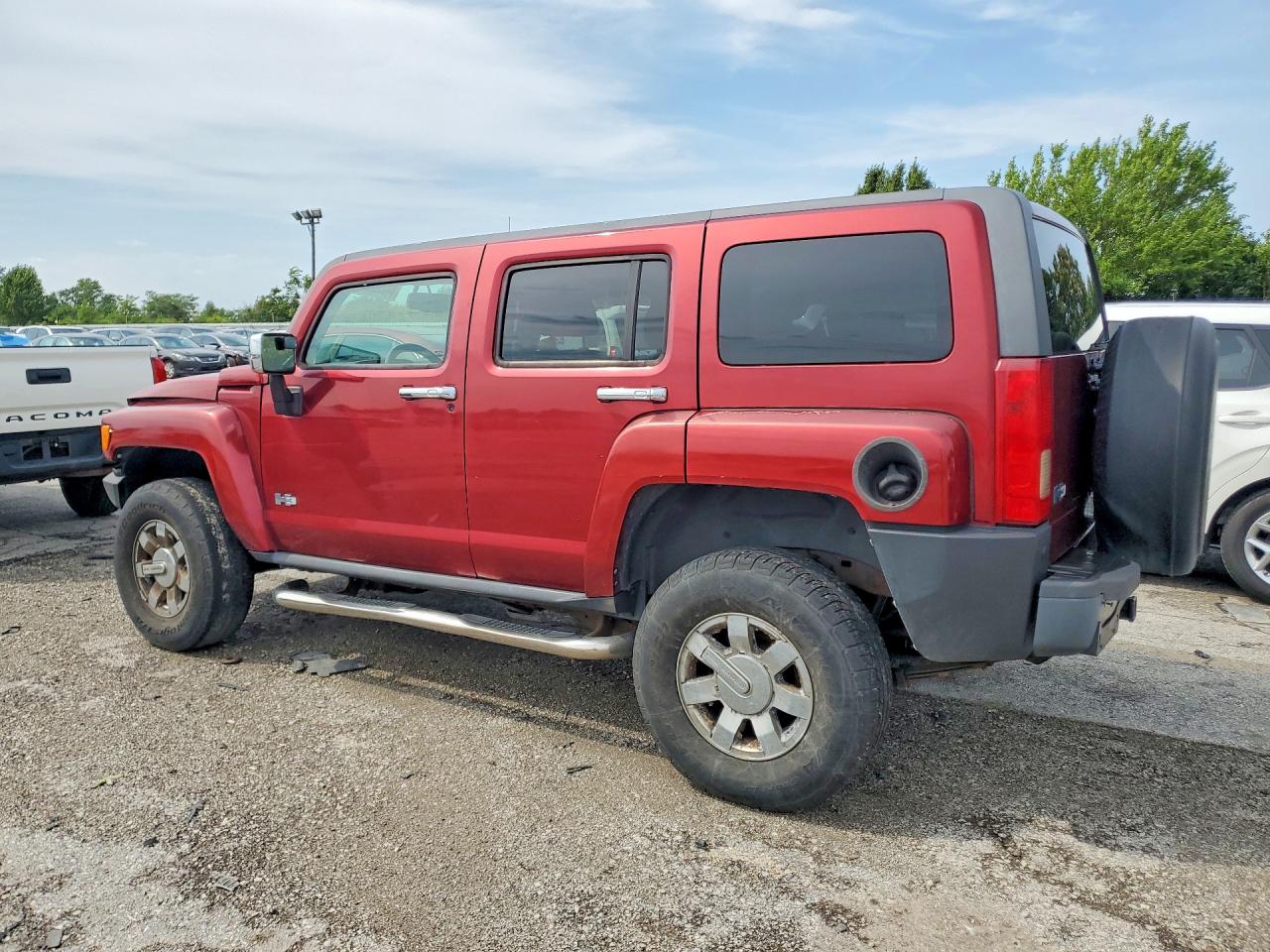 2010 Hummer H3 Burgundy vin: 5GTMNGEE7A8119000