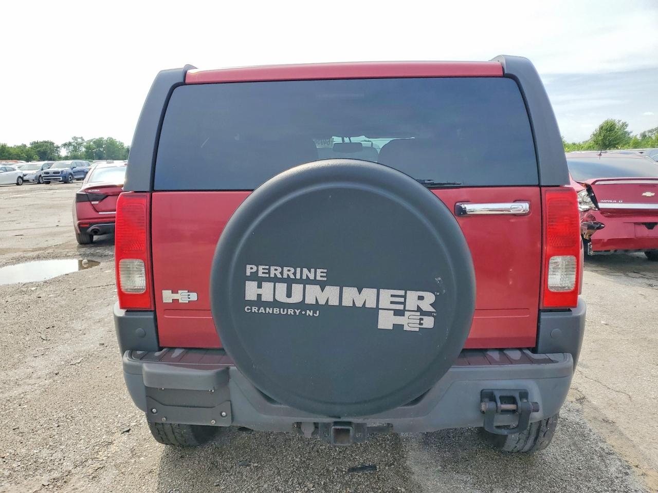 2010 Hummer H3 Burgundy vin: 5GTMNGEE7A8119000