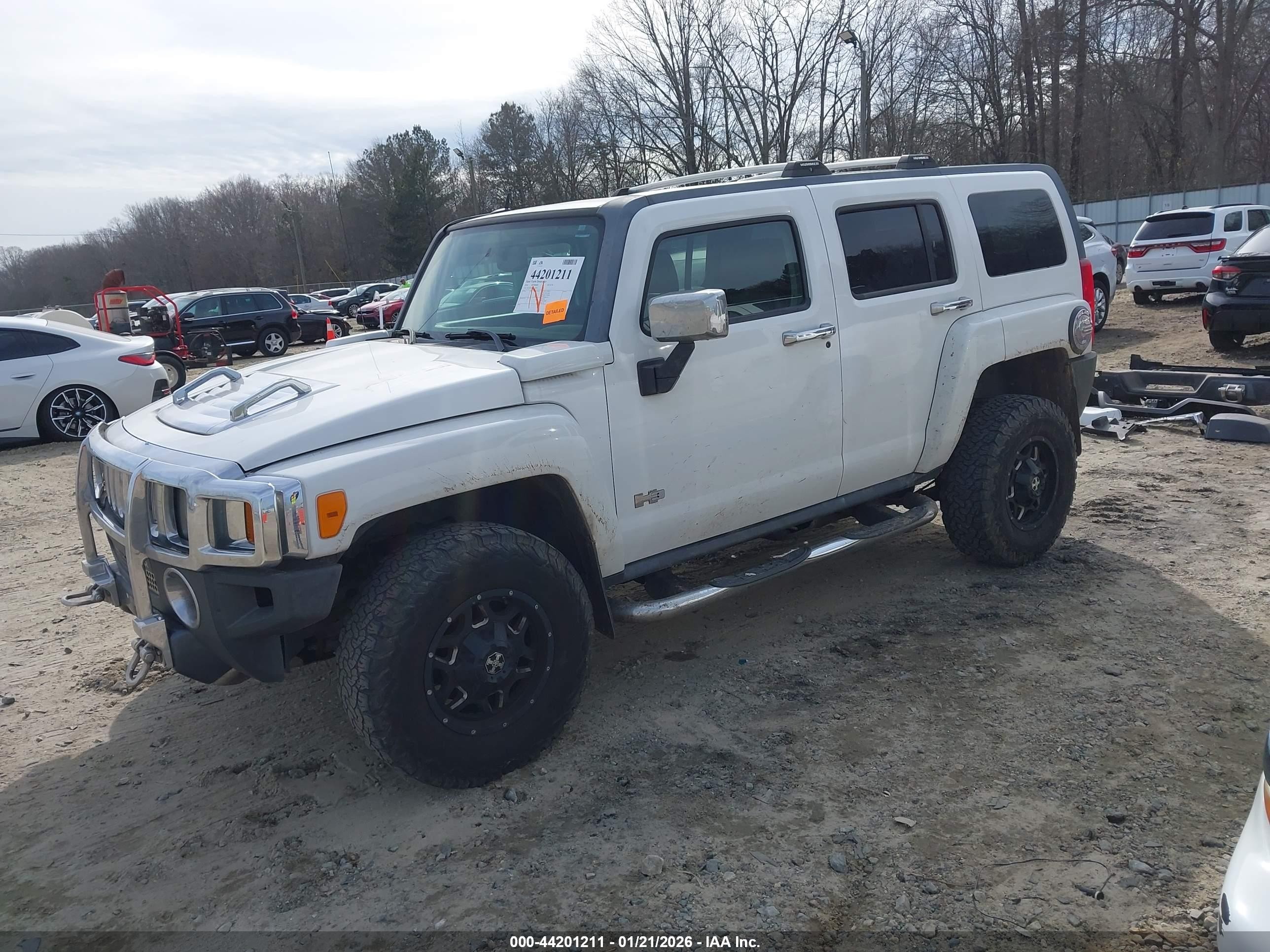 2010 Hummer H3 Suv Luxury White vin: 5GTMNJEE6A8120930