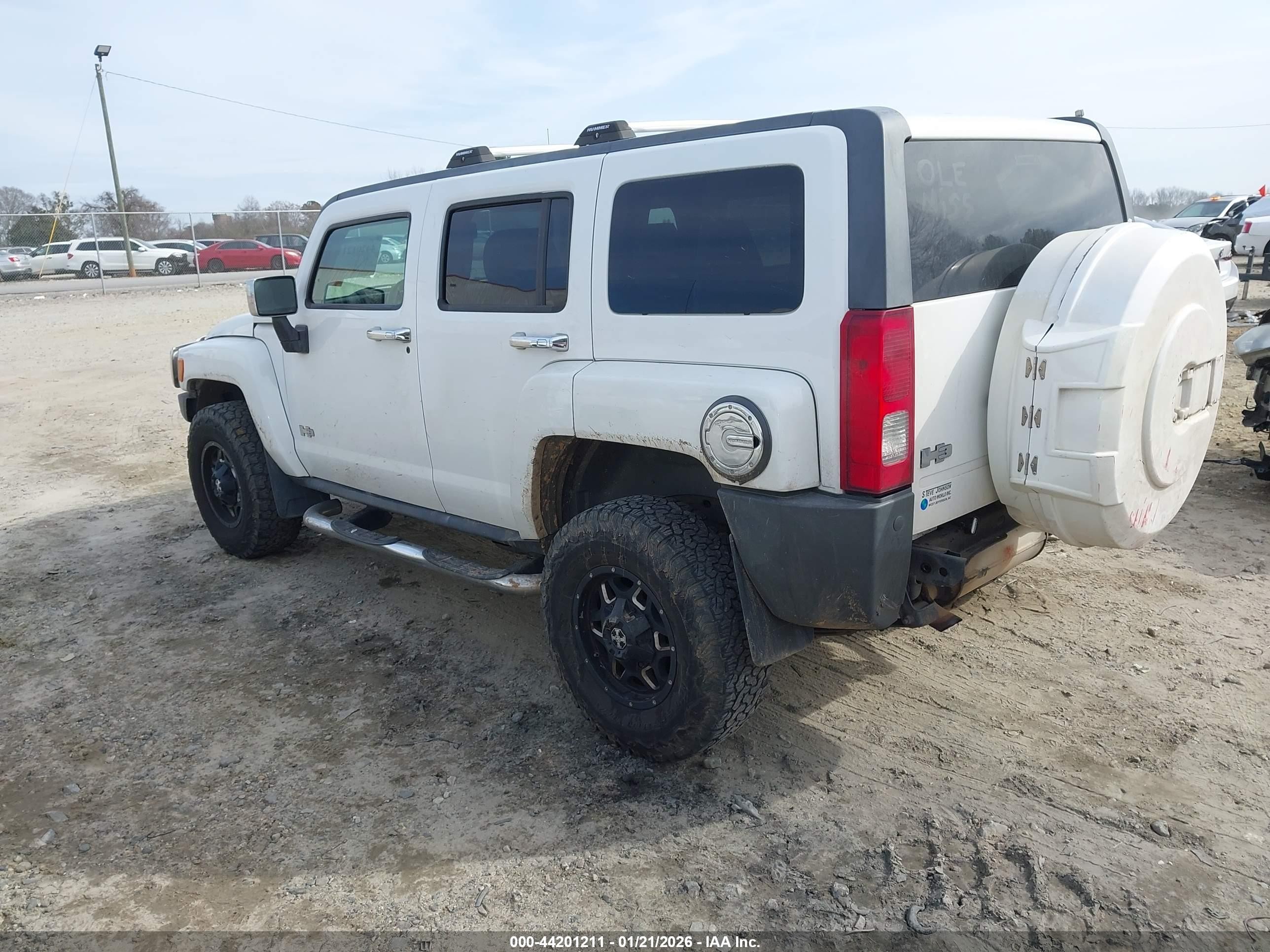 2010 Hummer H3 Suv Luxury White vin: 5GTMNJEE6A8120930