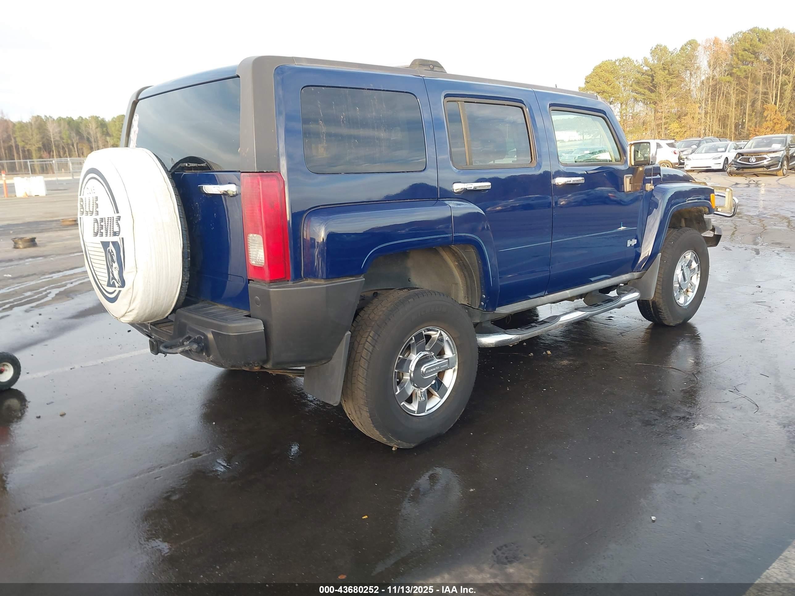 2010 Hummer H3 Suv Luxury Blue vin: 5GTMNJEE7A8139700