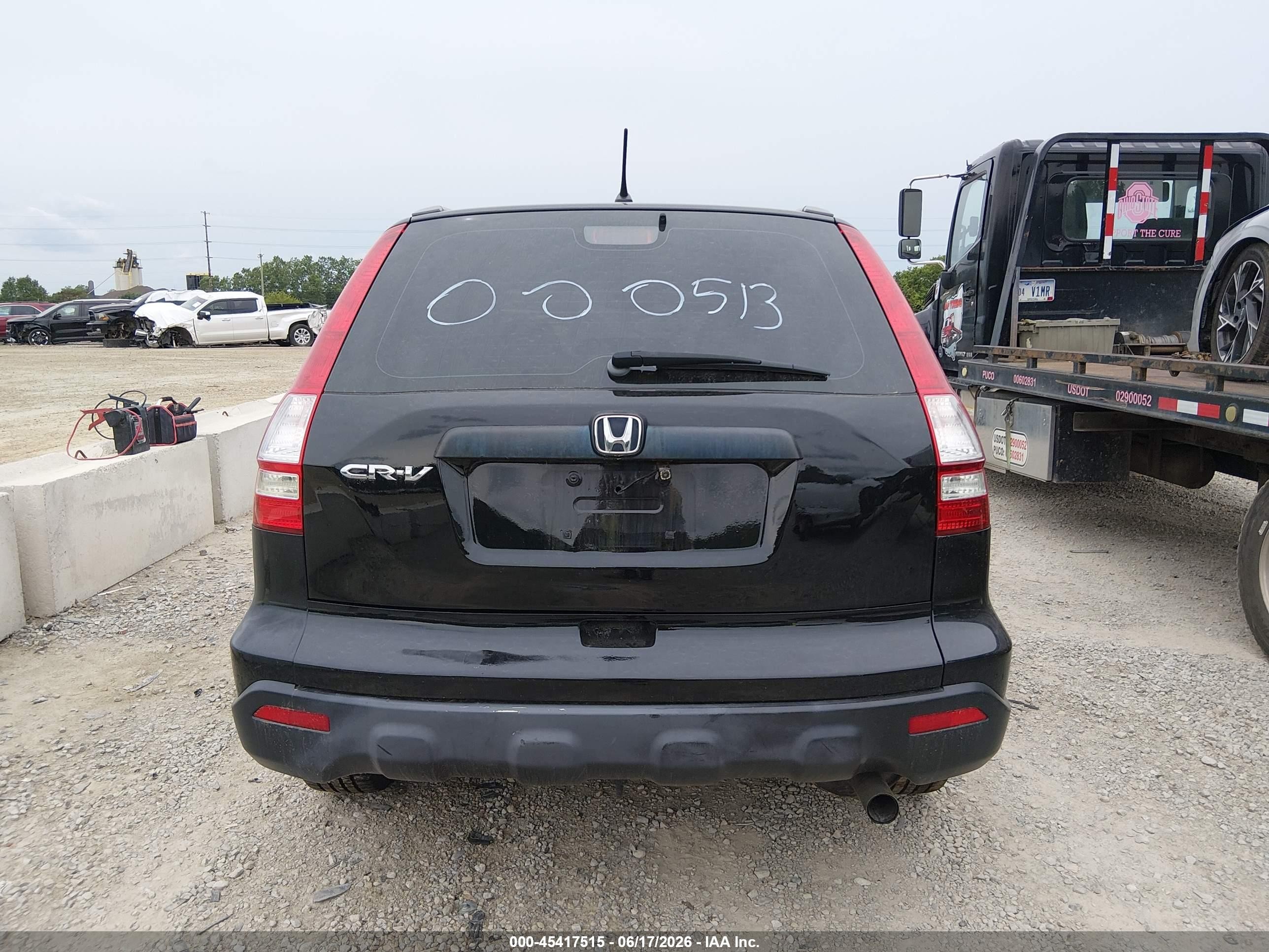 2007 Honda Cr-v Lx Black vin: 5J6RE38307L000513