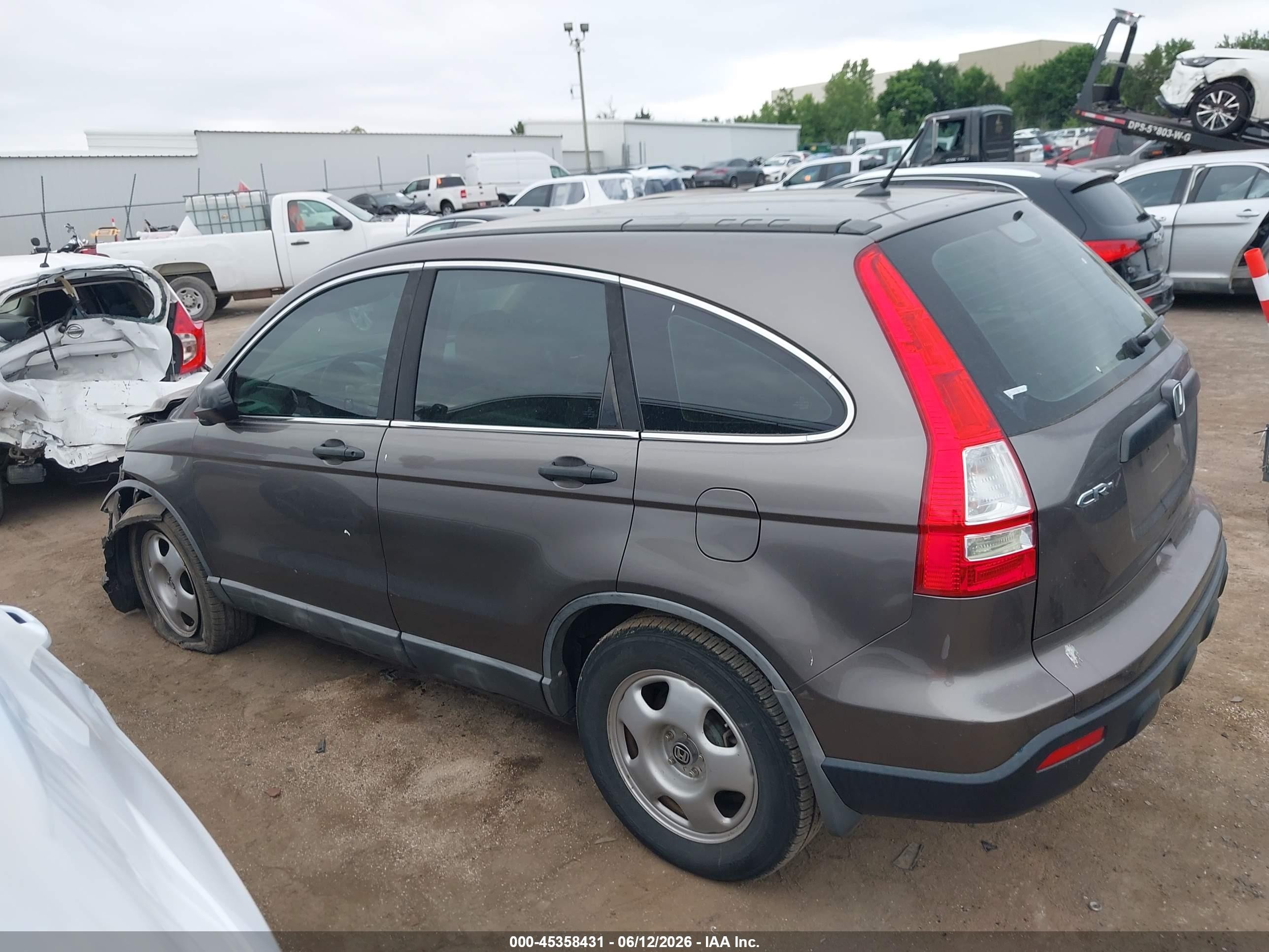 2009 Honda Cr-v Lx Gray vin: 5J6RE38309L006752