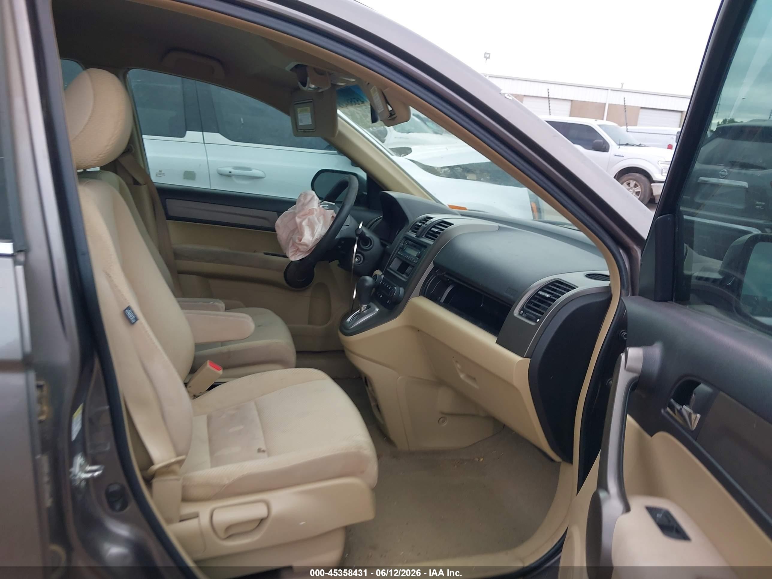 2009 Honda Cr-v Lx Gray vin: 5J6RE38309L006752