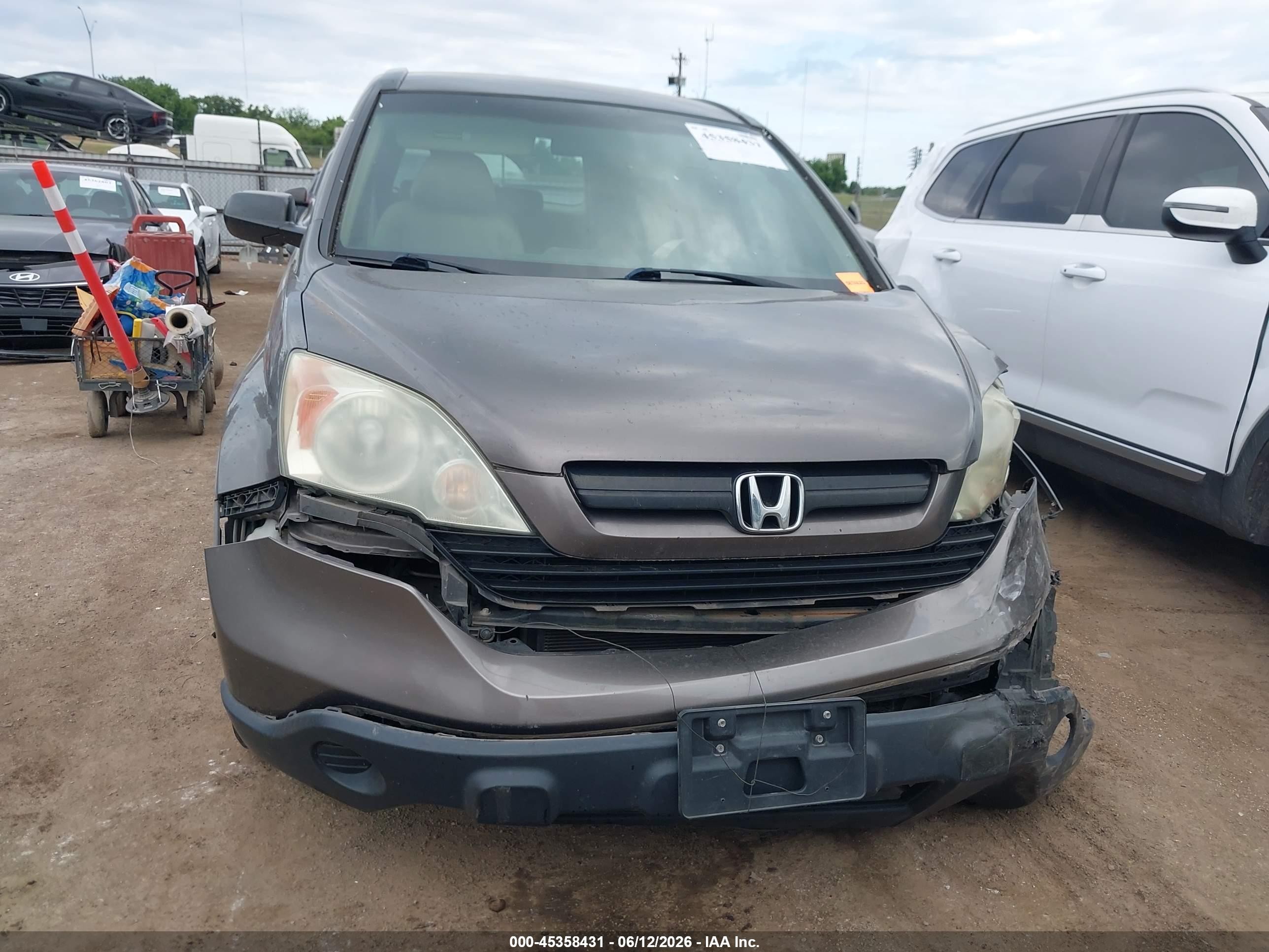2009 Honda Cr-v Lx Gray vin: 5J6RE38309L006752
