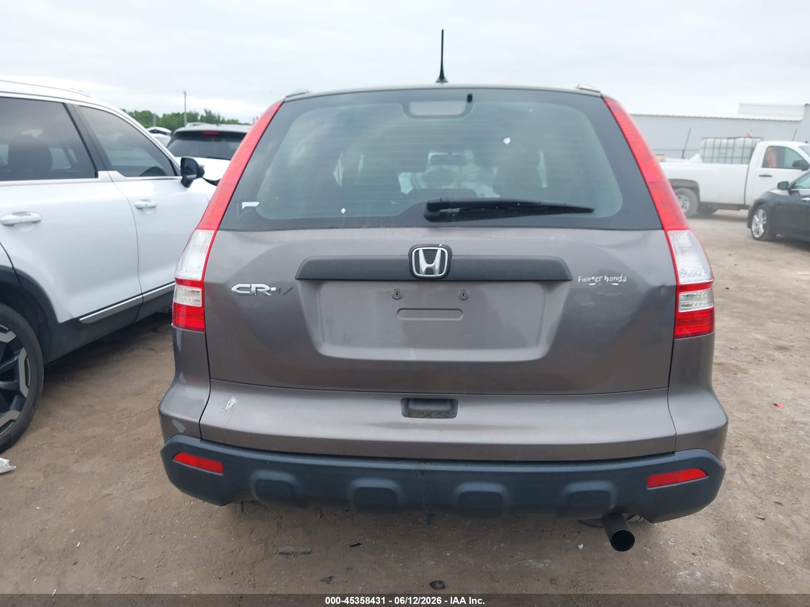 2009 Honda Cr-v Lx Gray vin: 5J6RE38309L006752