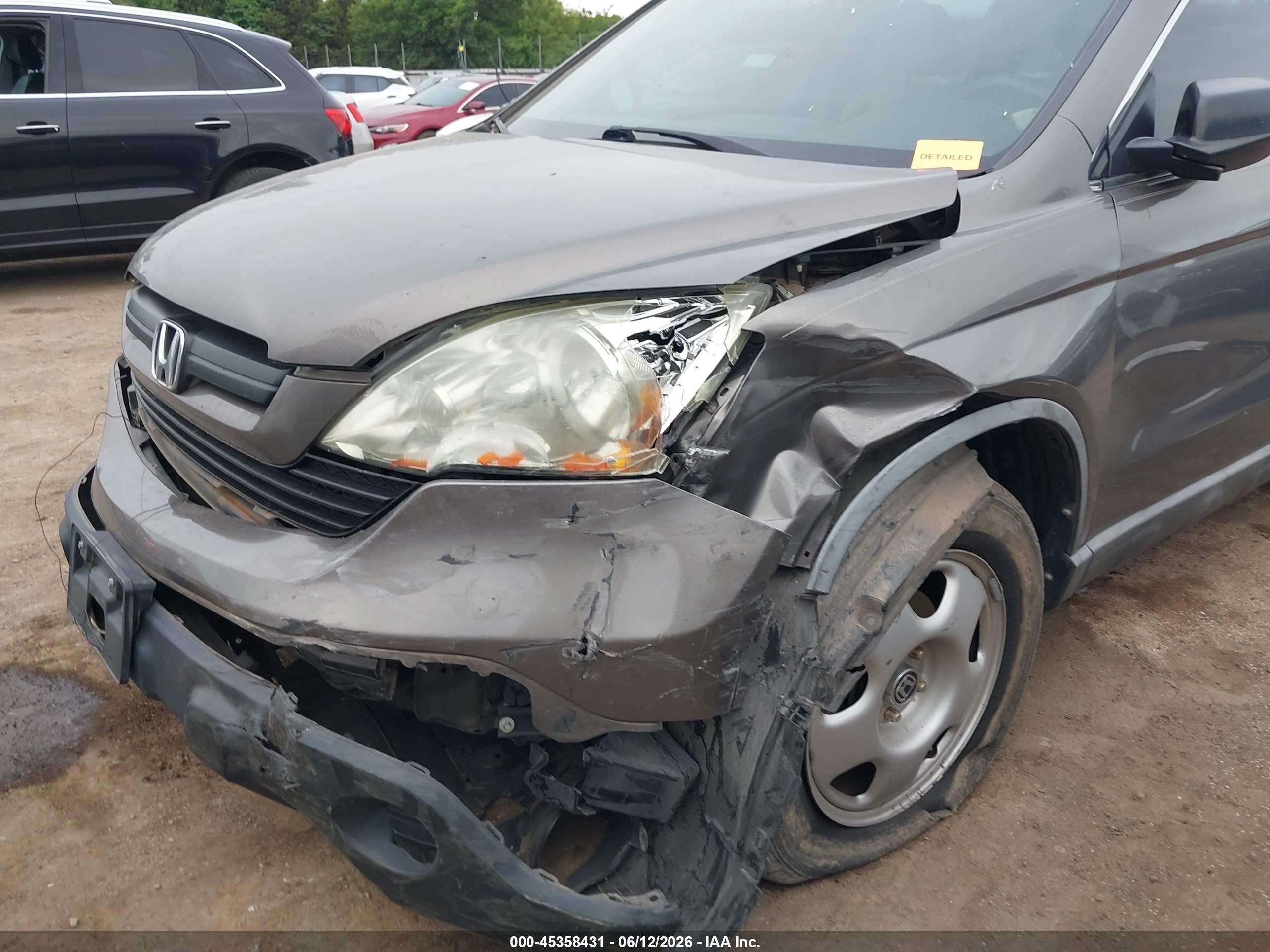 2009 Honda Cr-v Lx Gray vin: 5J6RE38309L006752