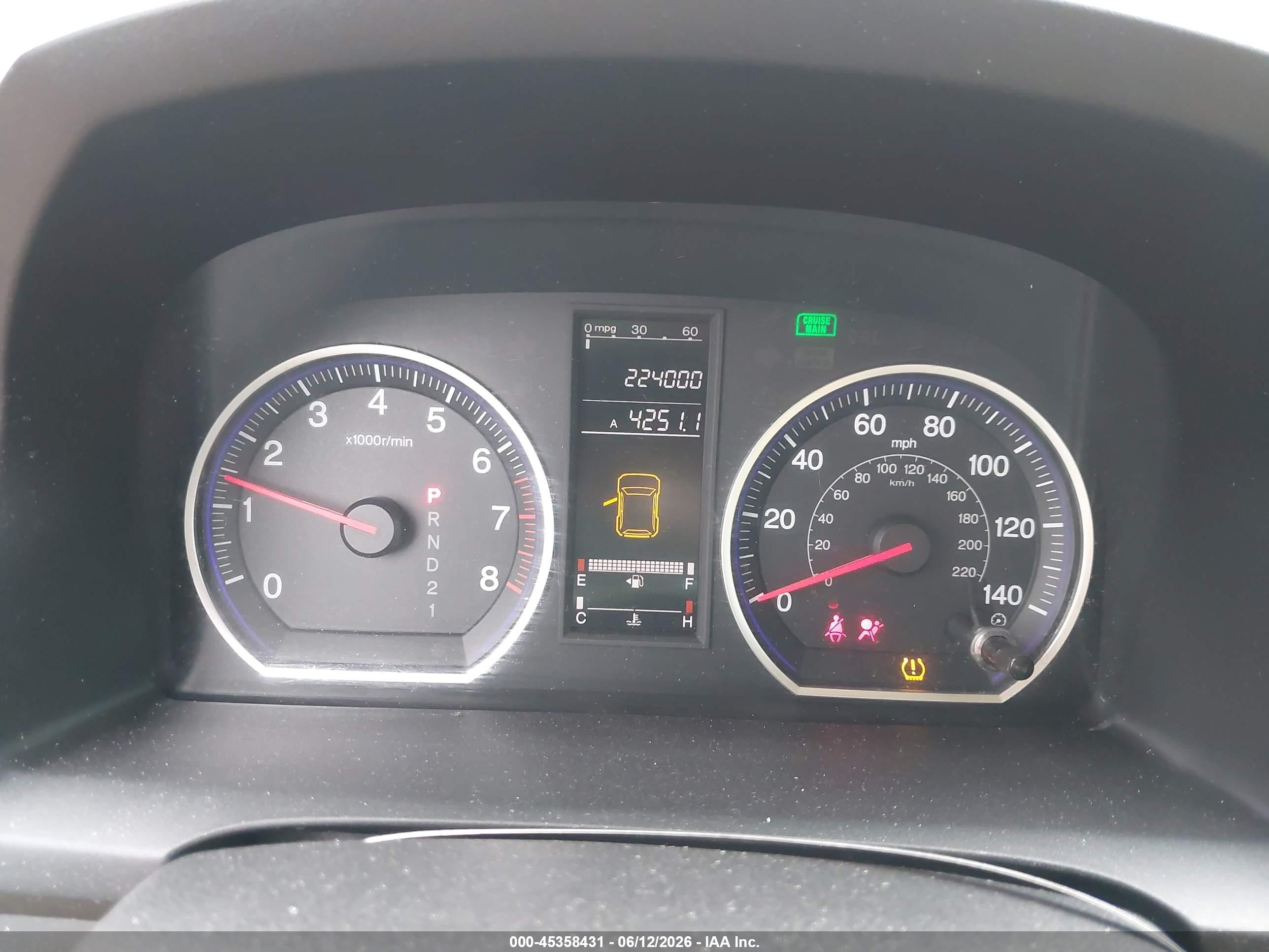 2009 Honda Cr-v Lx Gray vin: 5J6RE38309L006752