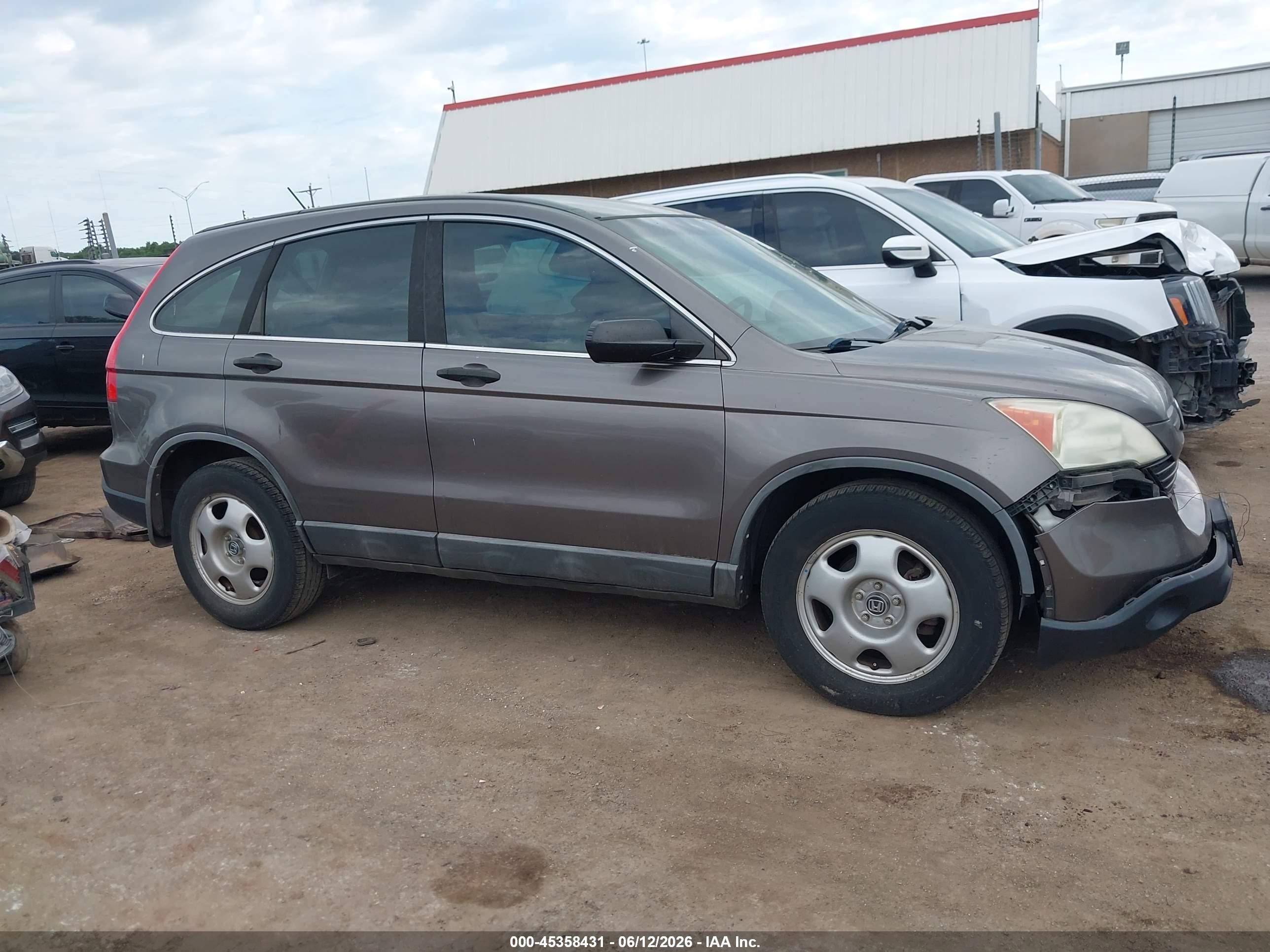 2009 Honda Cr-v Lx Gray vin: 5J6RE38309L006752