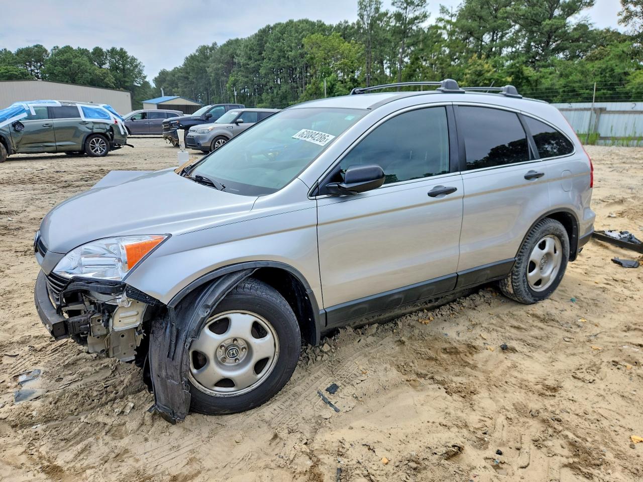 2009 Honda Cr-v Lx Silver vin: 5J6RE38329L030597