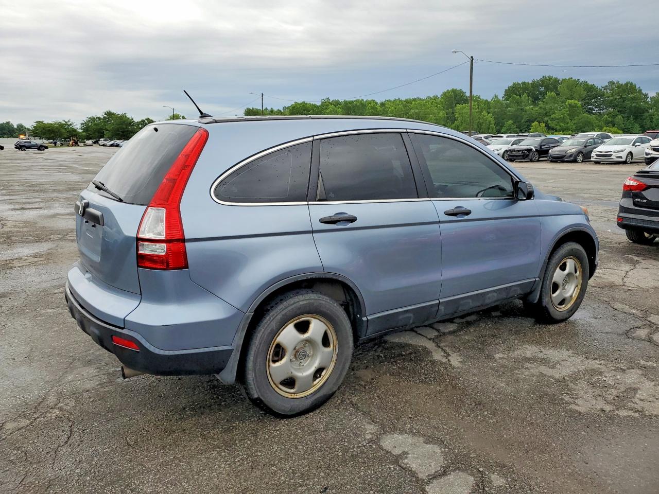 2008 Honda Cr-v Lx Blue vin: 5J6RE38338L000569