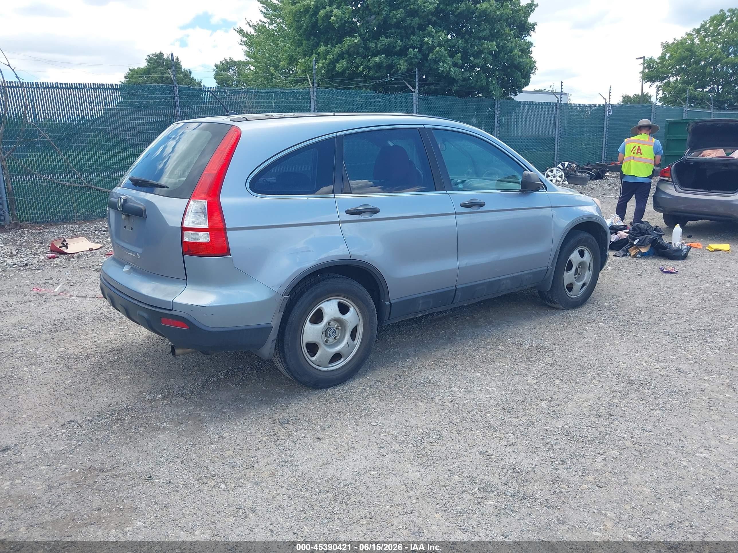 2007 Honda Cr-v Lx Teal vin: 5J6RE38347L000336