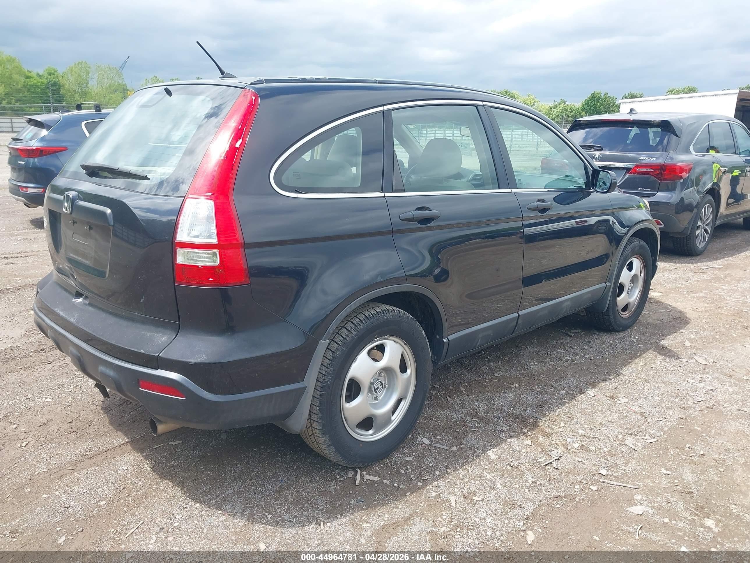 2007 Honda Cr-v Lx Blue vin: 5J6RE38347L000658