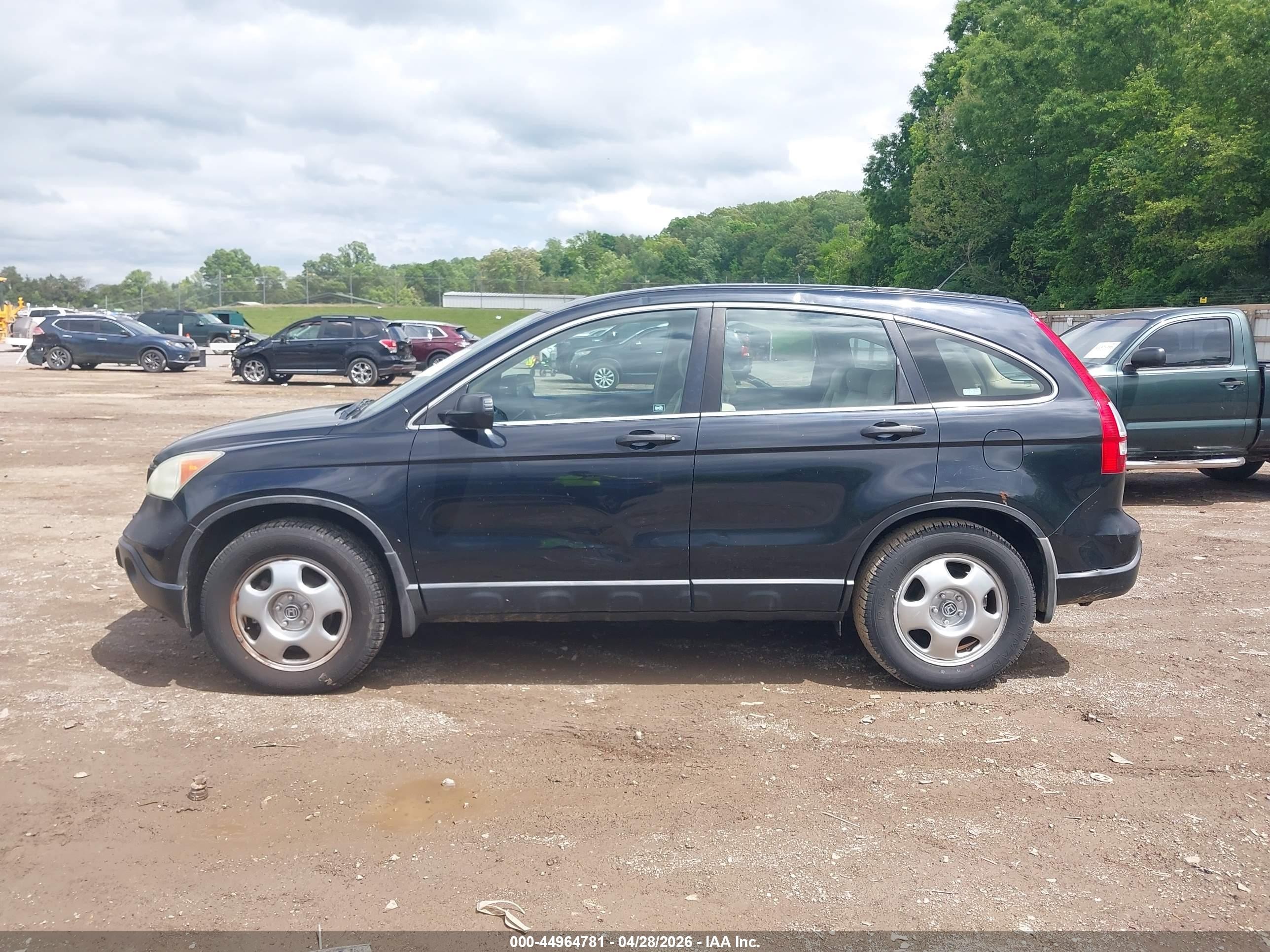 2007 Honda Cr-v Lx Blue vin: 5J6RE38347L000658