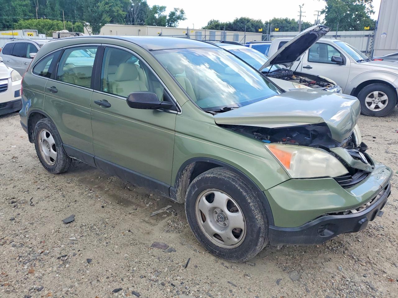 2007 Honda Cr-v Lx Green vin: 5J6RE38347L001373