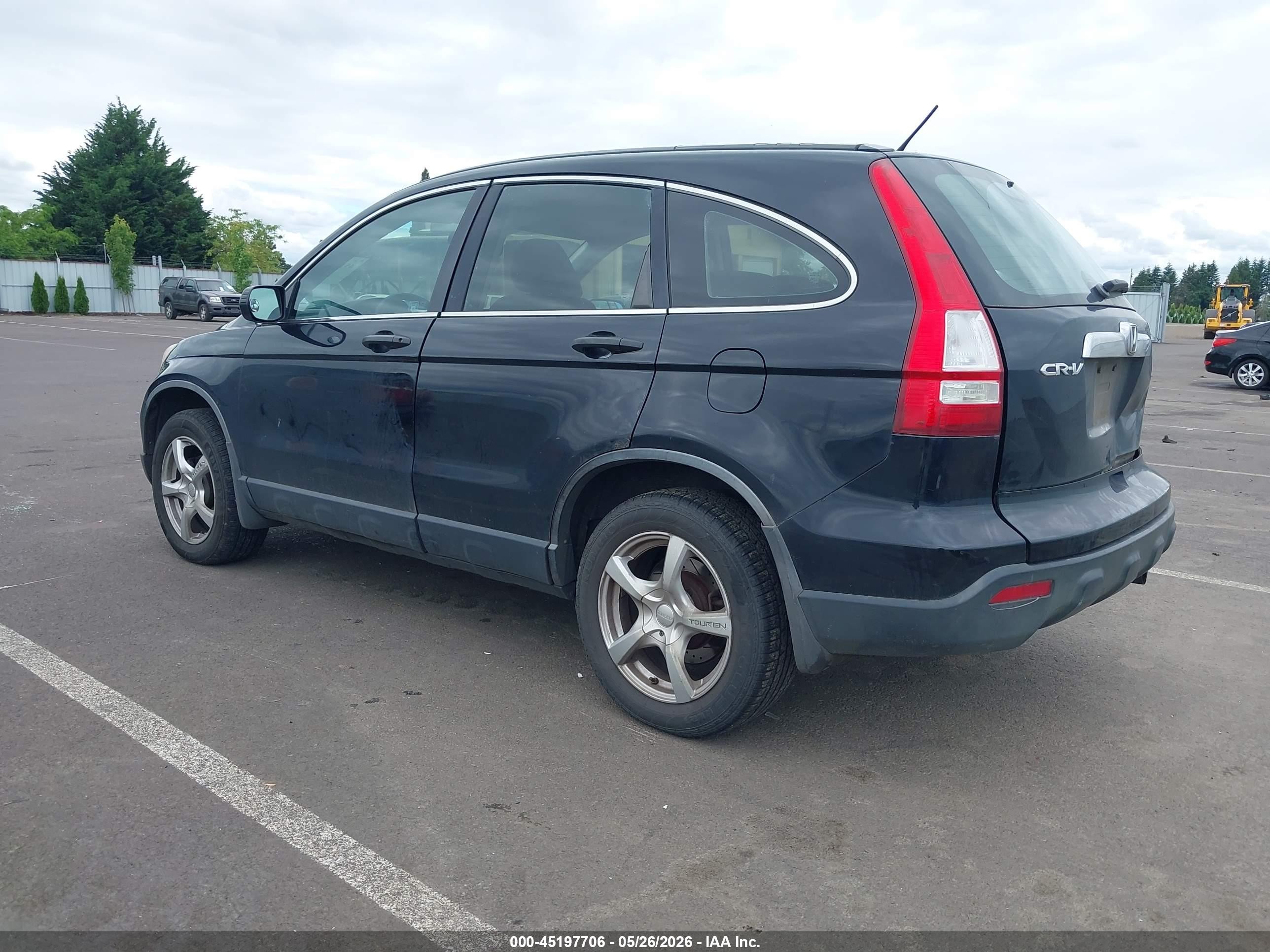 2007 Honda Cr-v Lx Black vin: 5J6RE38347L800375