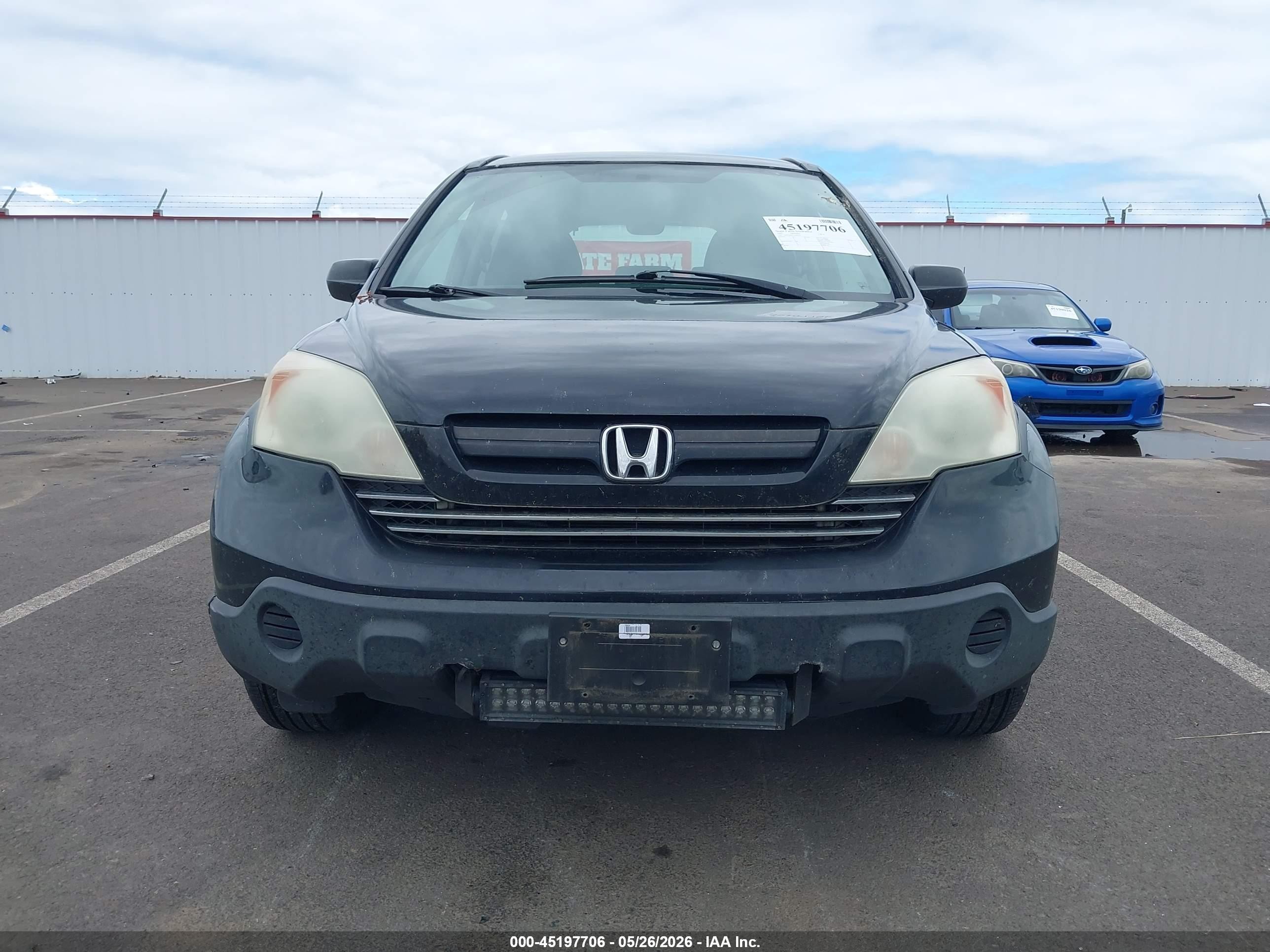 2007 Honda Cr-v Lx Black vin: 5J6RE38347L800375