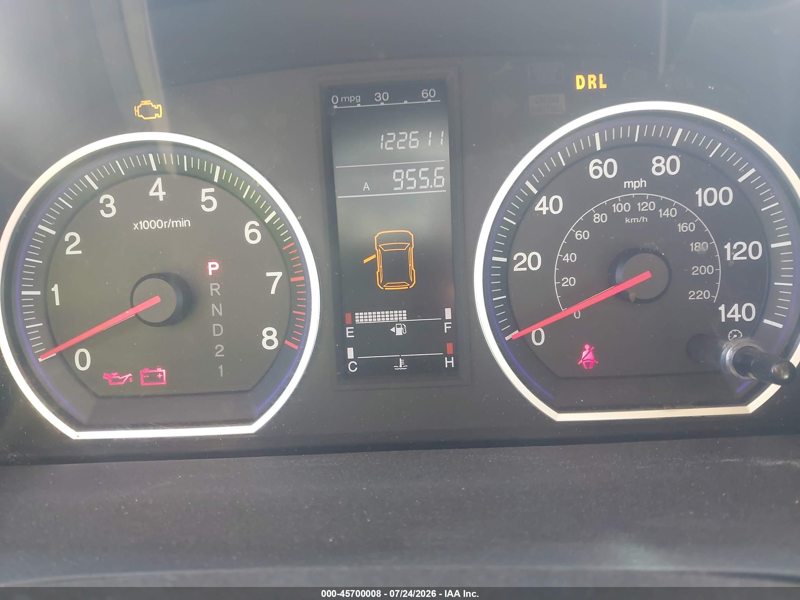 2008 Honda Cr-v Lx Green vin: 5J6RE38348L005991