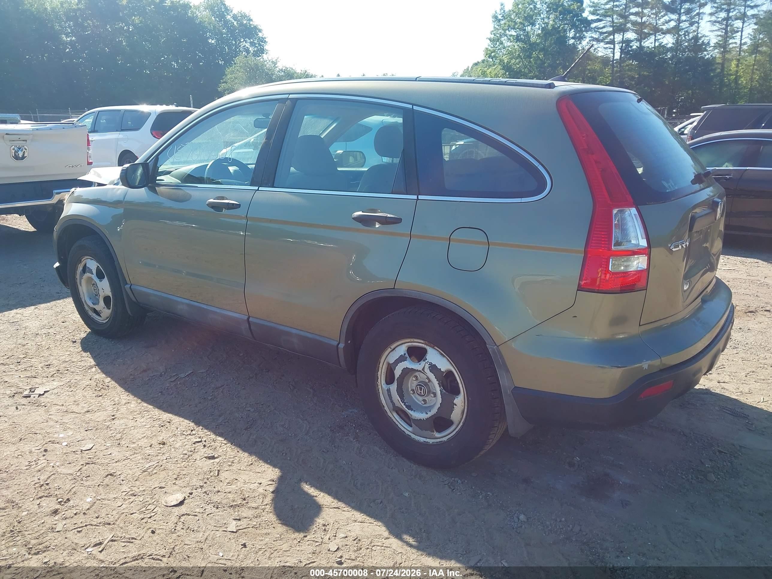 2008 Honda Cr-v Lx Green vin: 5J6RE38348L005991