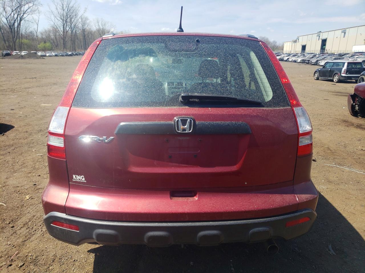 2009 Honda Cr-v Lx Темно-бордовый vin: 5J6RE38359L008433