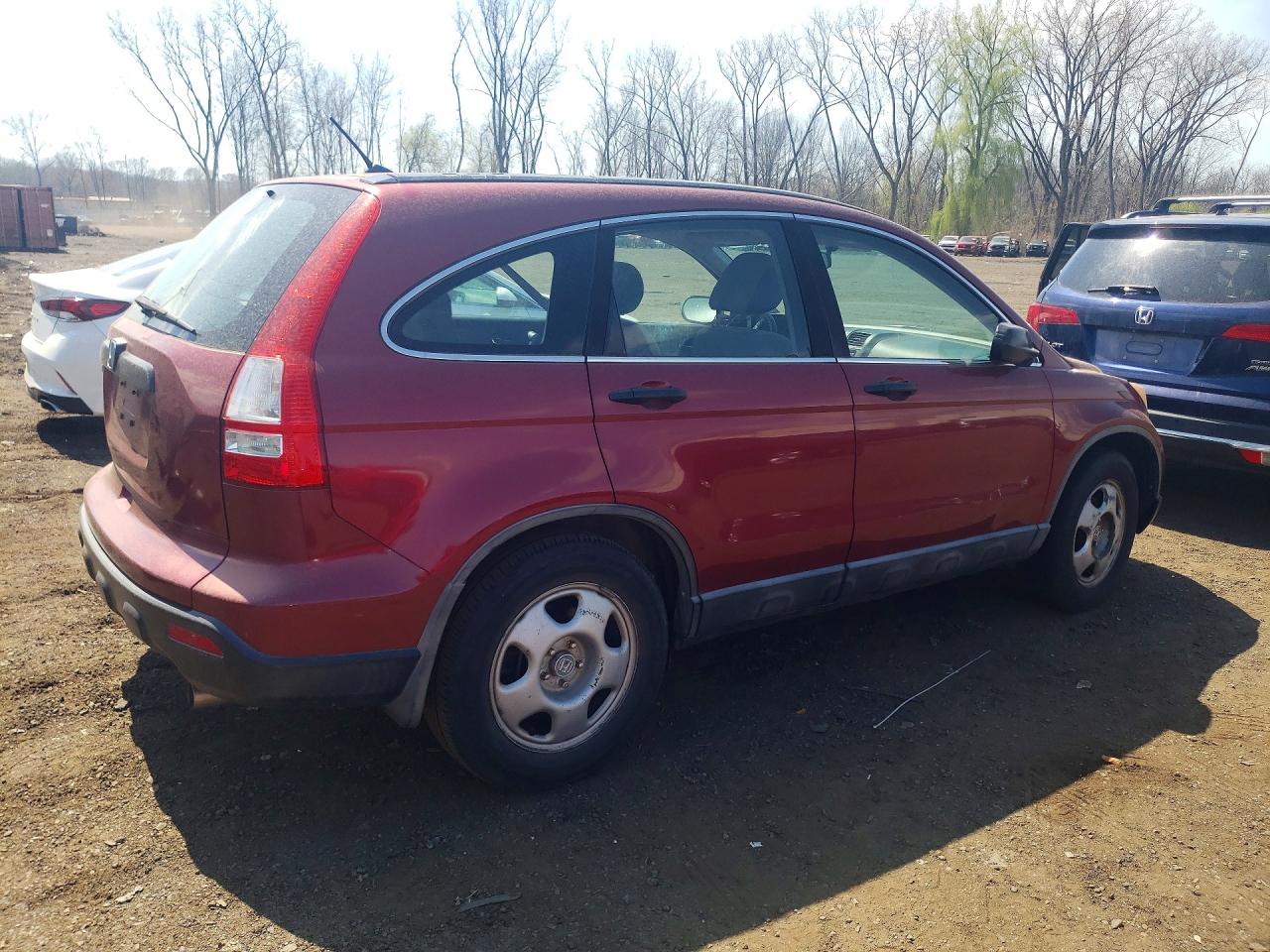 2009 Honda Cr-v Lx Темно-бордовый vin: 5J6RE38359L008433