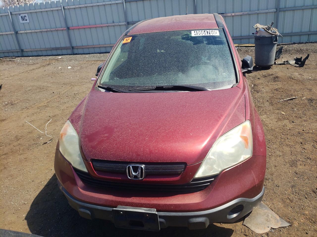 2009 Honda Cr-v Lx Темно-бордовый vin: 5J6RE38359L008433