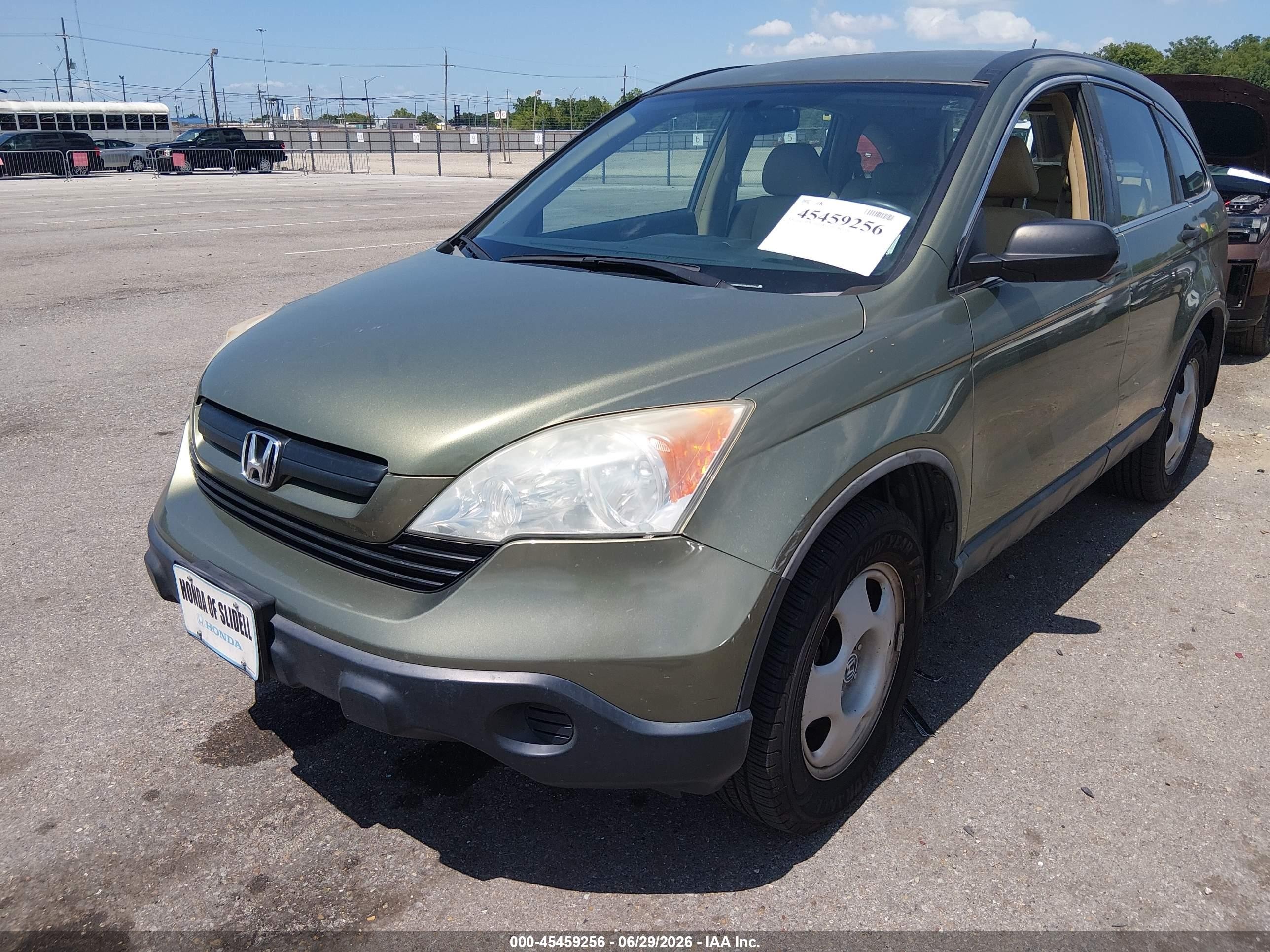 2009 Honda Cr-v Lx Beige vin: 5J6RE38359L021912