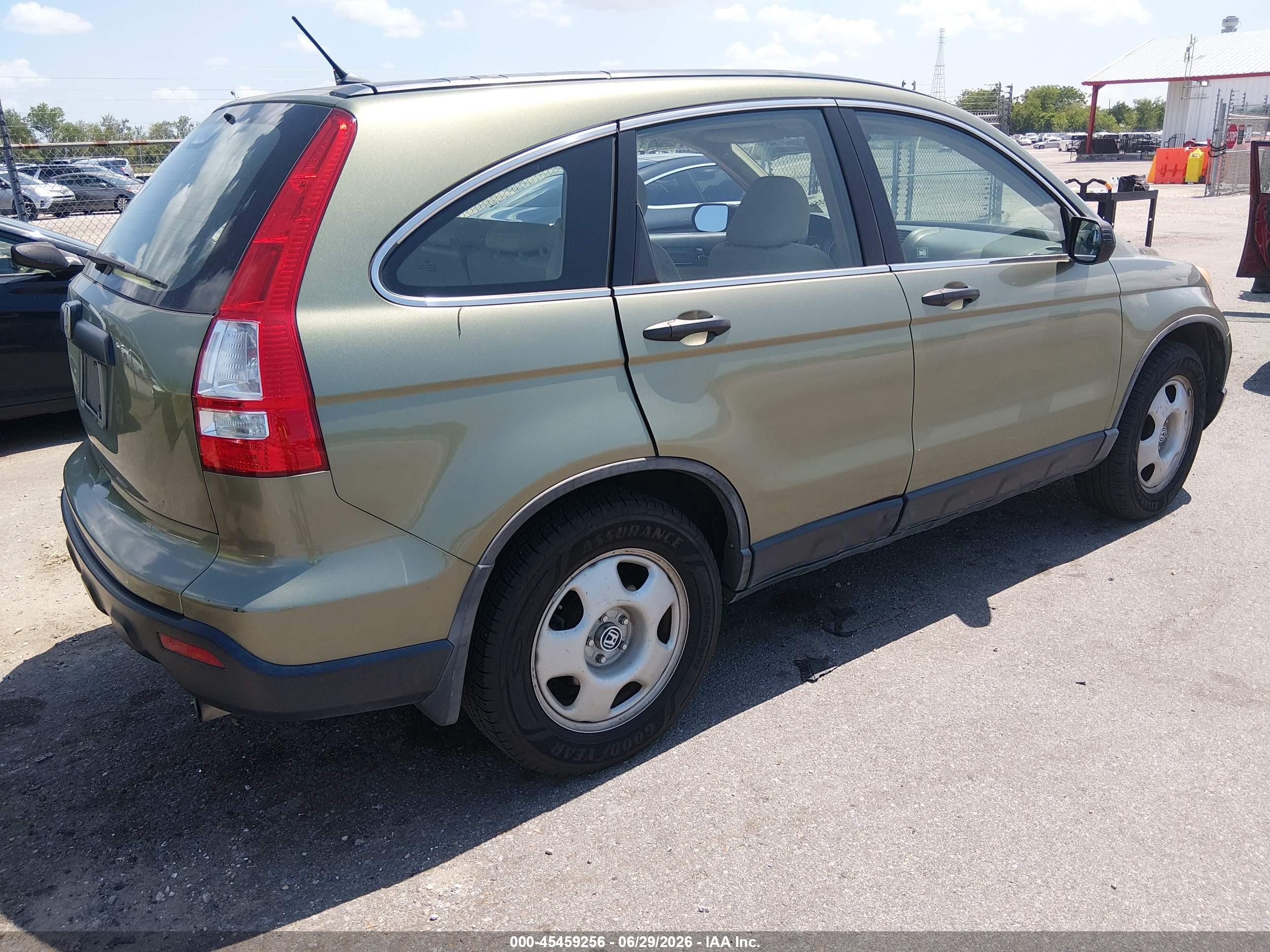 2009 Honda Cr-v Lx Beige vin: 5J6RE38359L021912