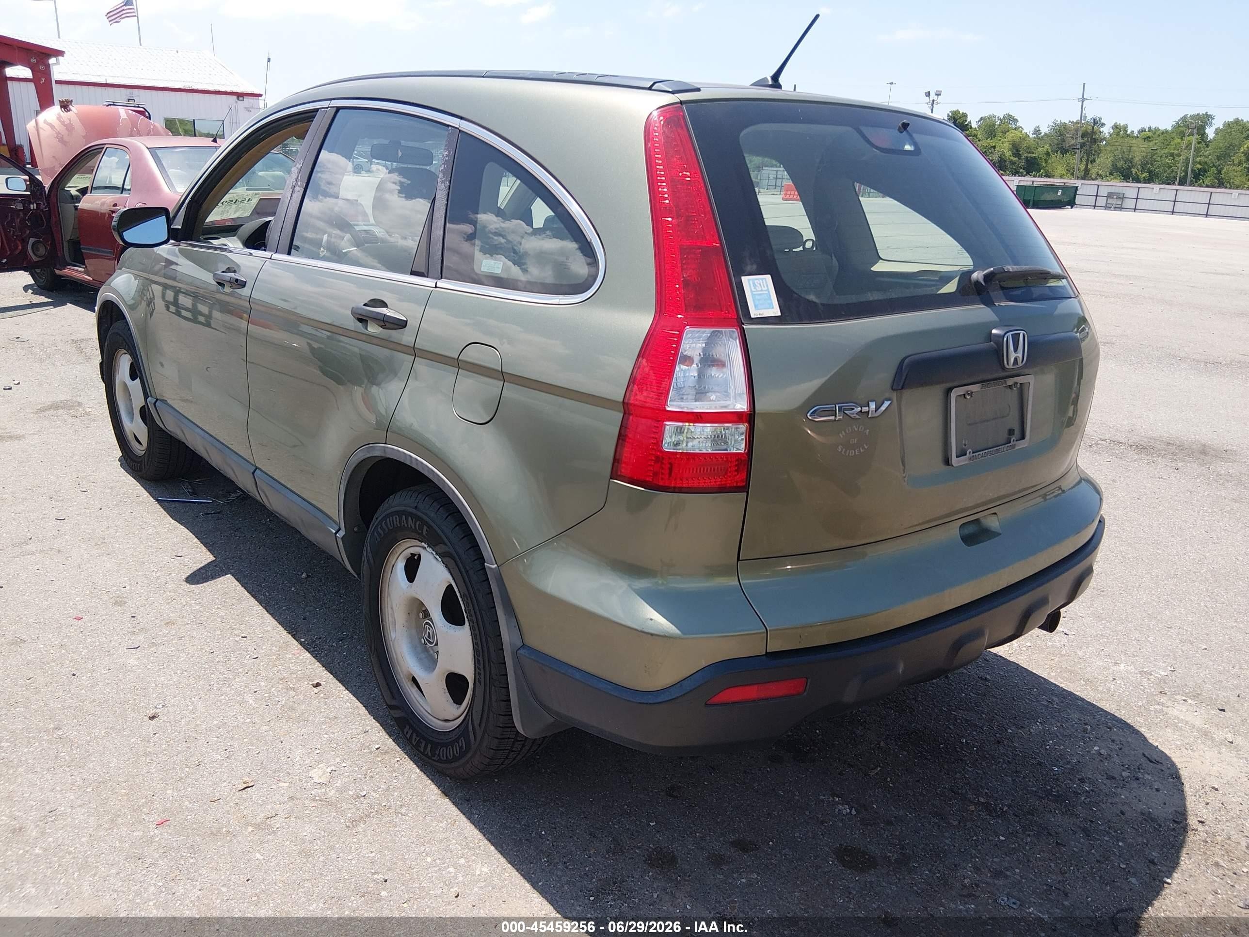 2009 Honda Cr-v Lx Beige vin: 5J6RE38359L021912