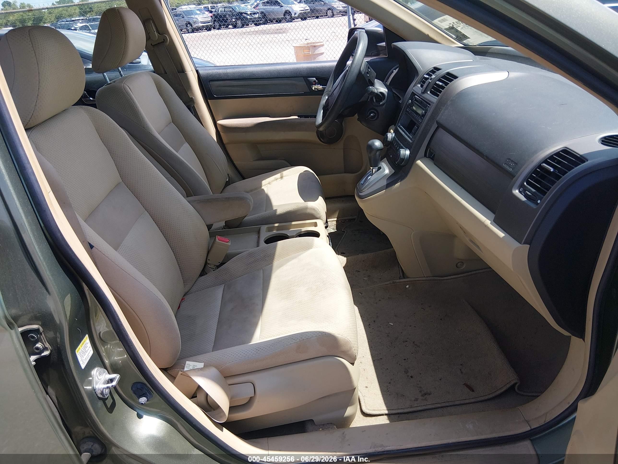 2009 Honda Cr-v Lx Beige vin: 5J6RE38359L021912