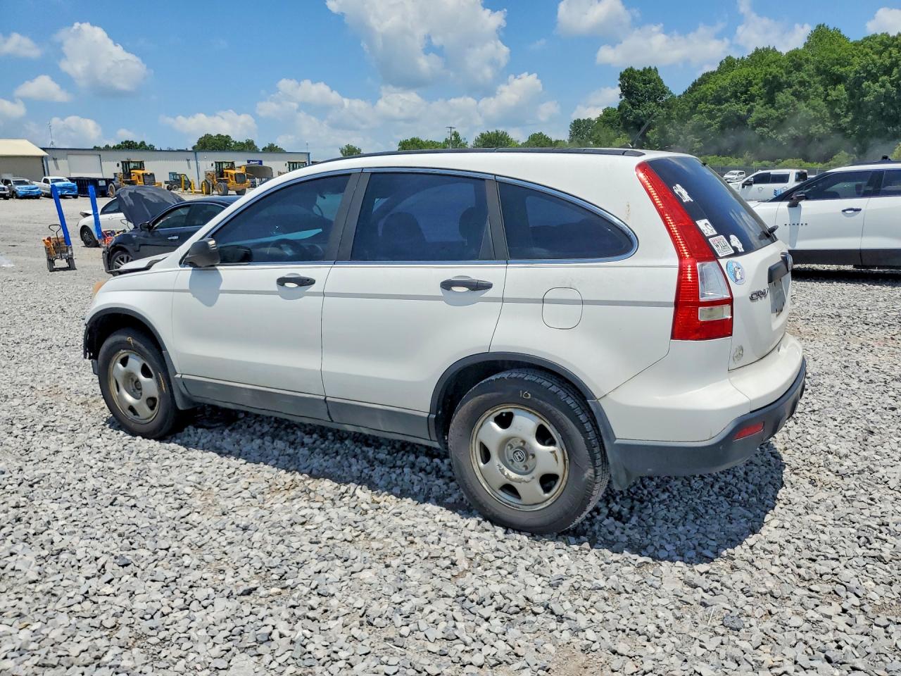 2008 Honda Cr-v Lx White vin: 5J6RE38368L006706