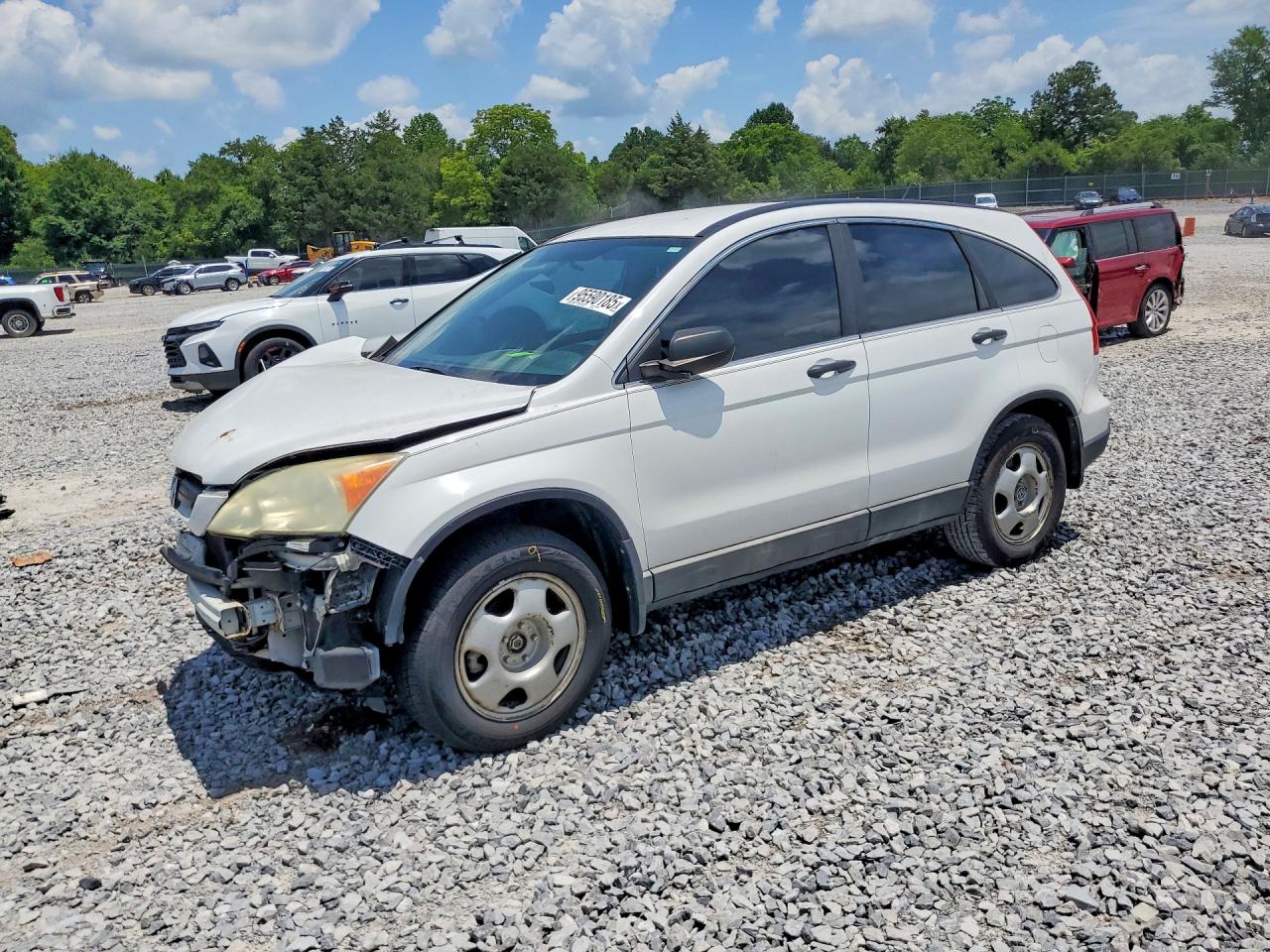 2008 Honda Cr-v Lx White vin: 5J6RE38368L006706